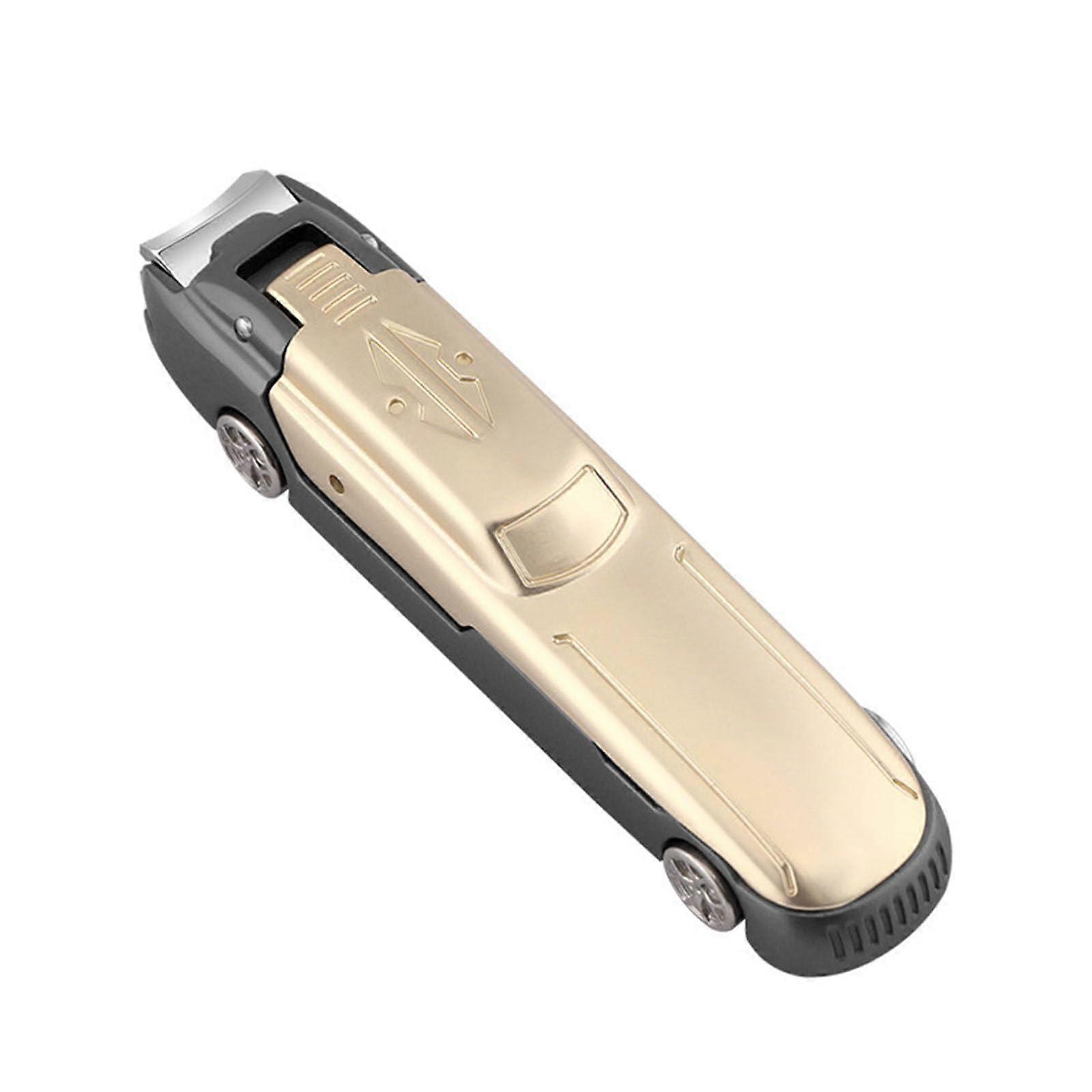 Nail Clipper with Curved Stainless Steel Design and Built-in Nail File for Precision Grooming