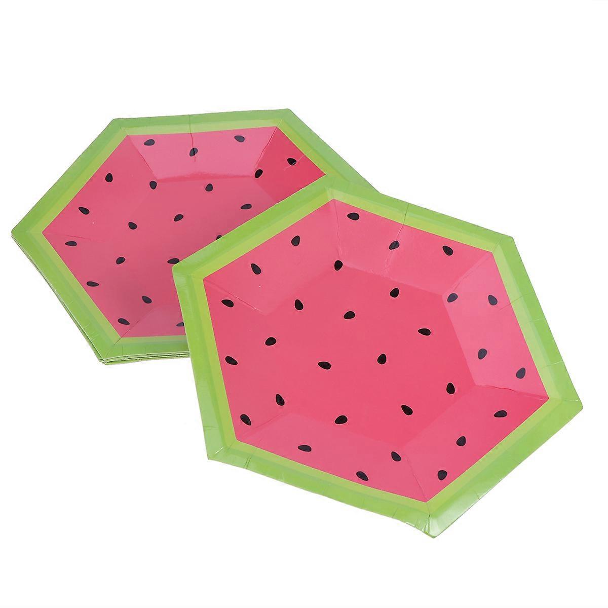 Watermelon Red Birthday Paper for Party Use 10 Inch