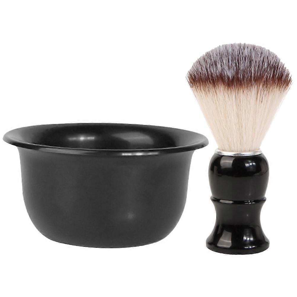Men's Beard Care Shaving Kit with Foam Bowl and Lathering Brush for Smooth Daily Shave and Grooming – Portable Essential Grooming Tools for Men