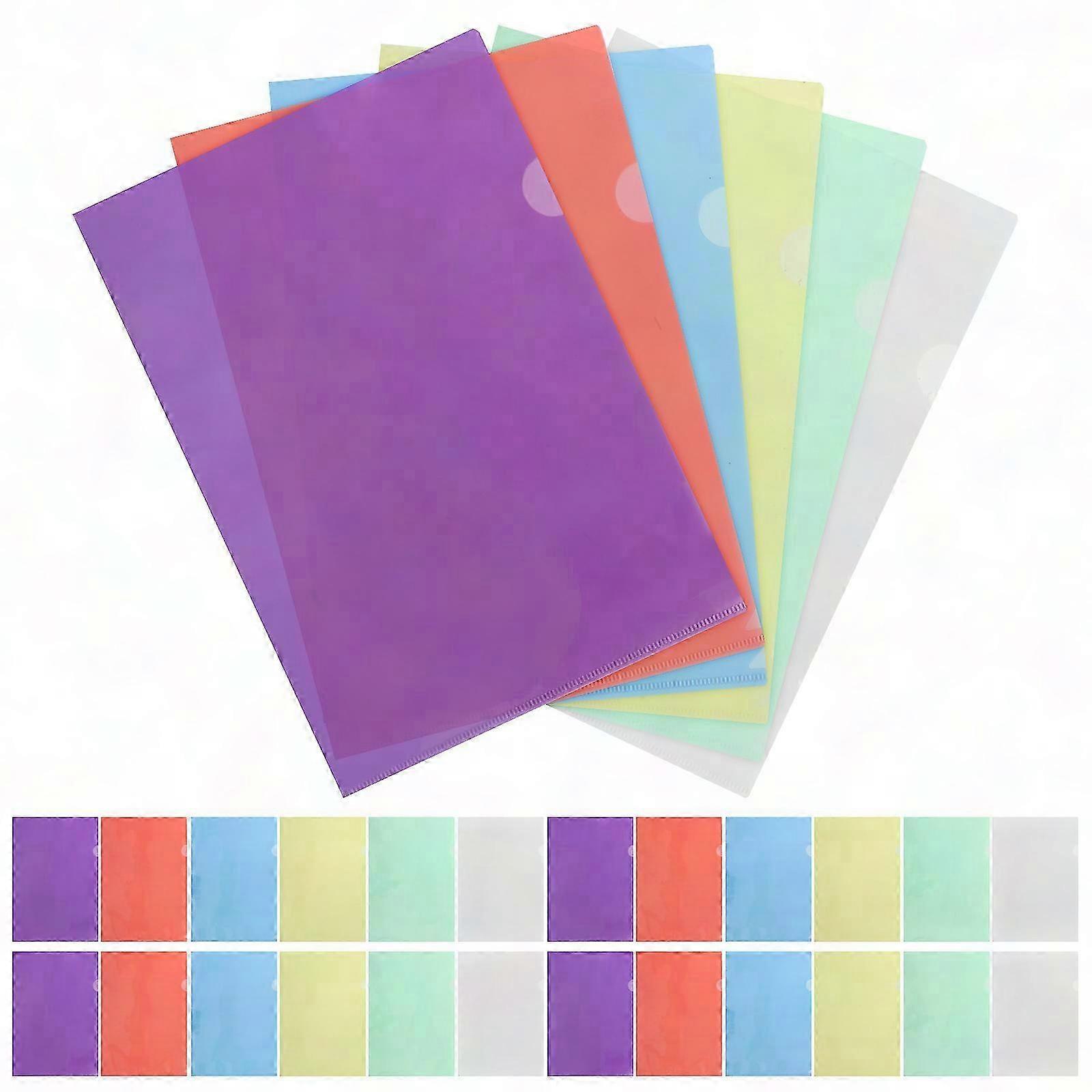 Plastic Folders for Document Organization - 36Pcs Green Home Office File Folders