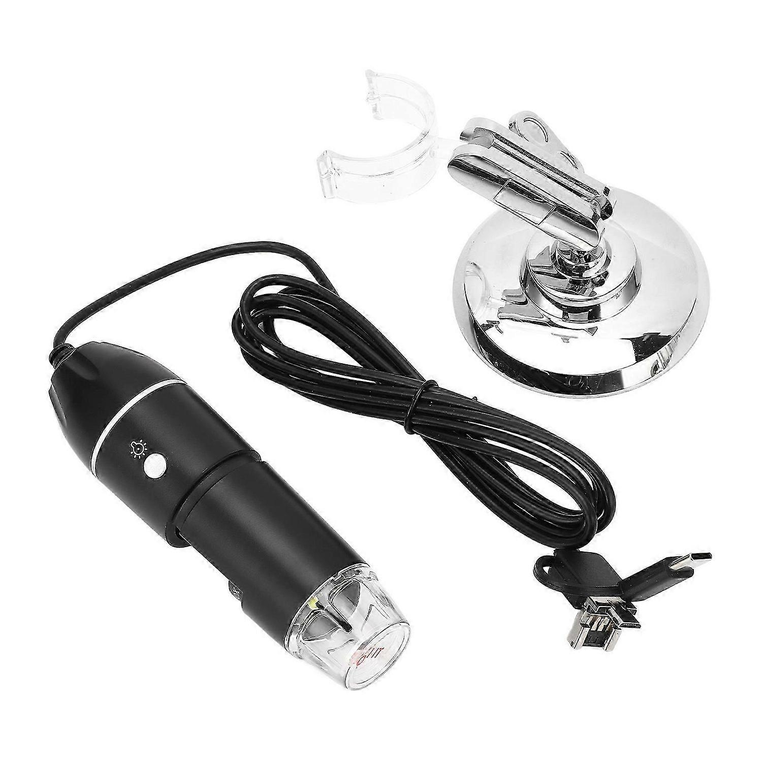 3 in 1 Digital Microscope USB Port HD 1600X Wired Handheld Portable Magnification Microscope for IOS