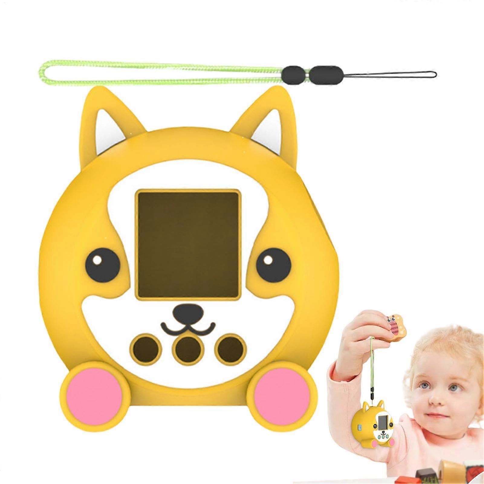 Digital Cat Pet Case Touch Toy Protective Cover, Comfortable for Urinary Animals, Silicone Housing with Lanyard