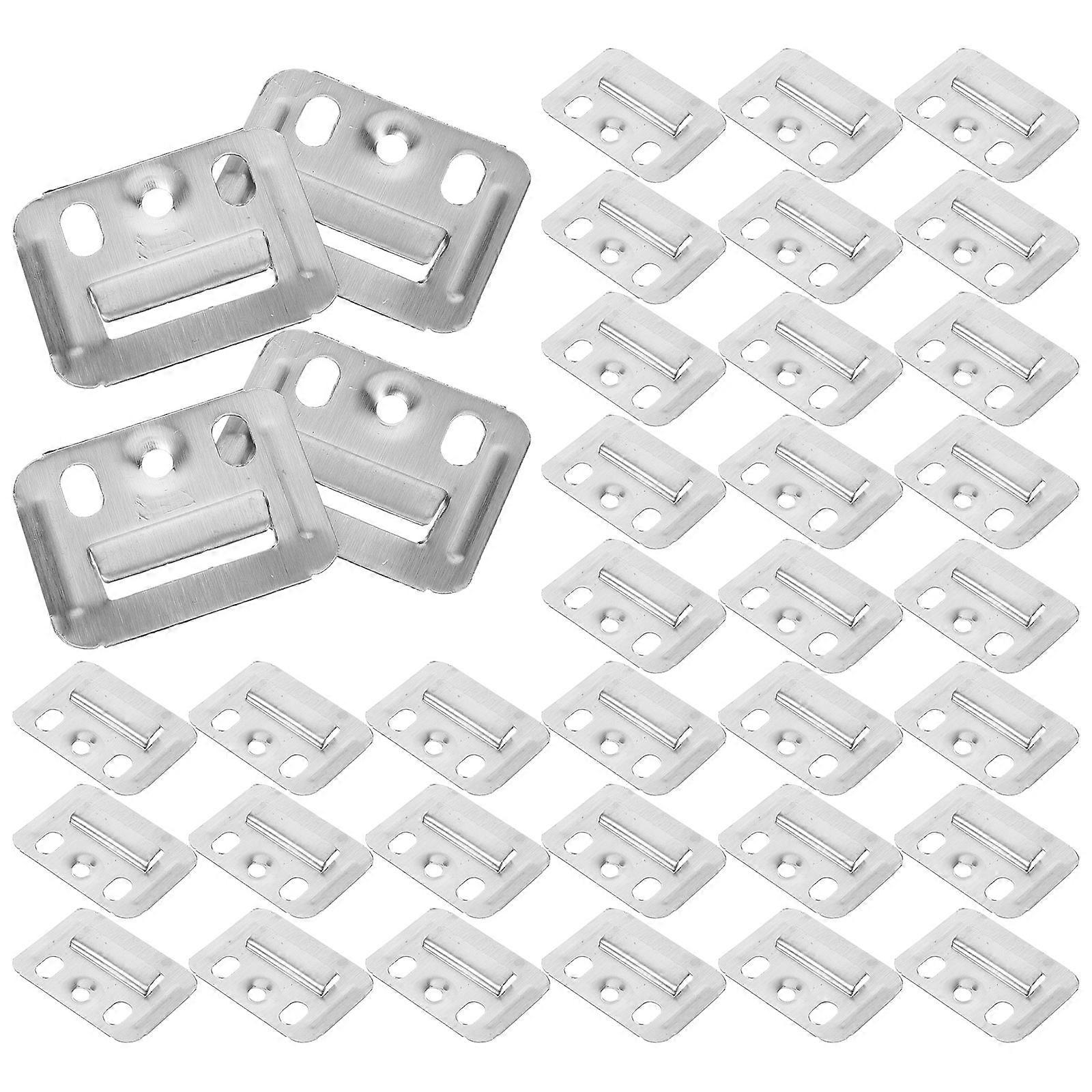 Stainless Steel Interlocking Mount Wall Bracket Interlocking Durable 100Pcs