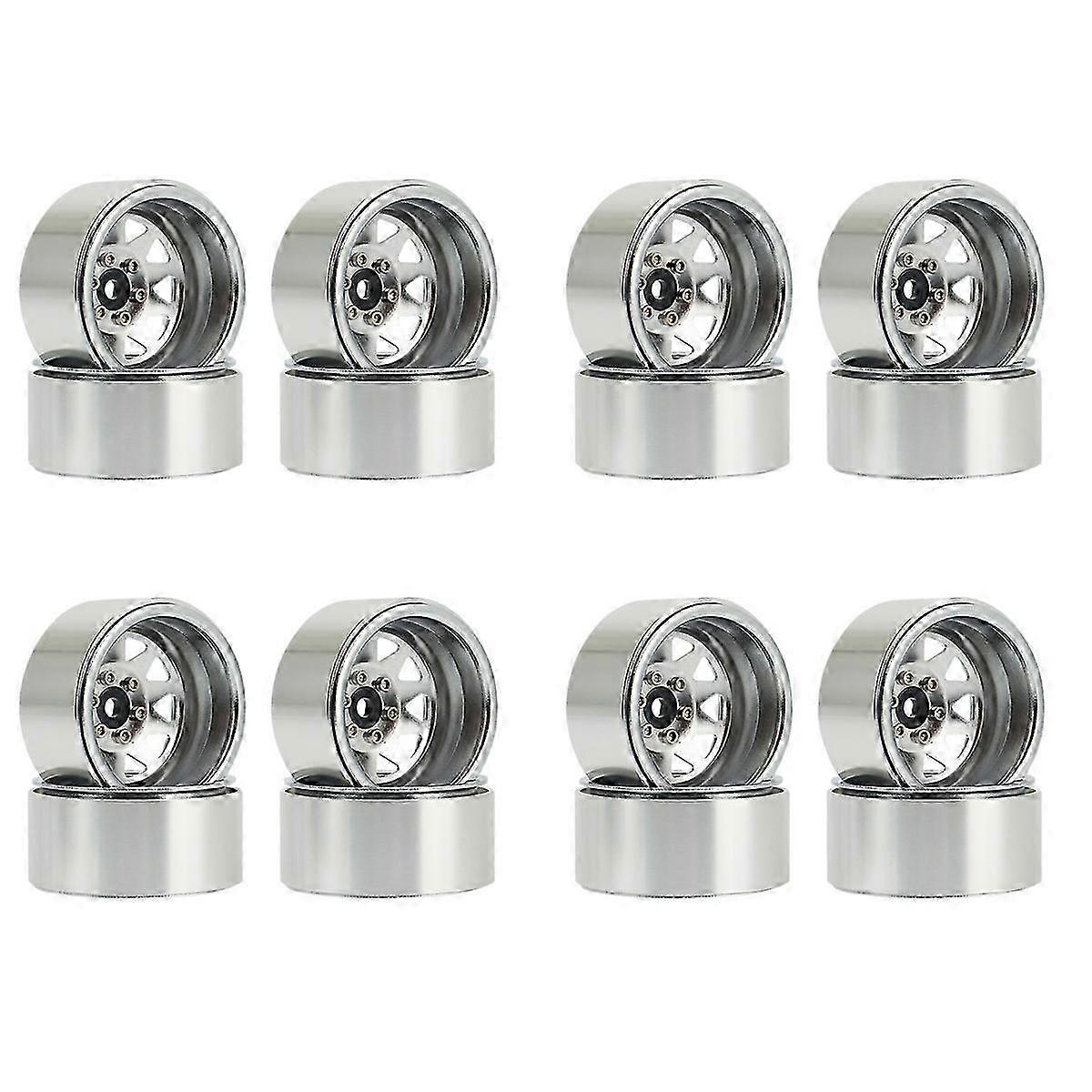 4Pcs 1.9 Wheel Hub Rim For 1/10 Rc Crawler Axial Scx10 90046 ,1