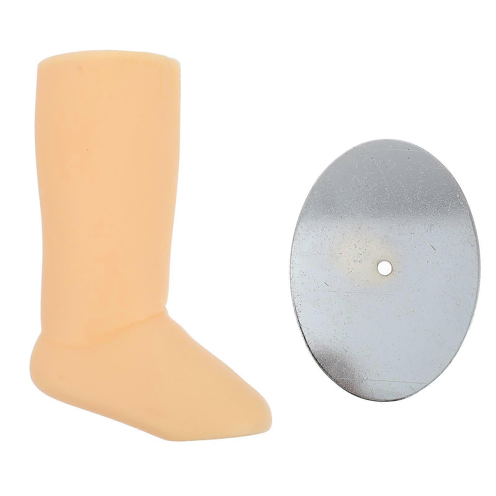 Baby Feet Molds for Socks Display Stands Plastic Holder with Magnet Beige 1pc