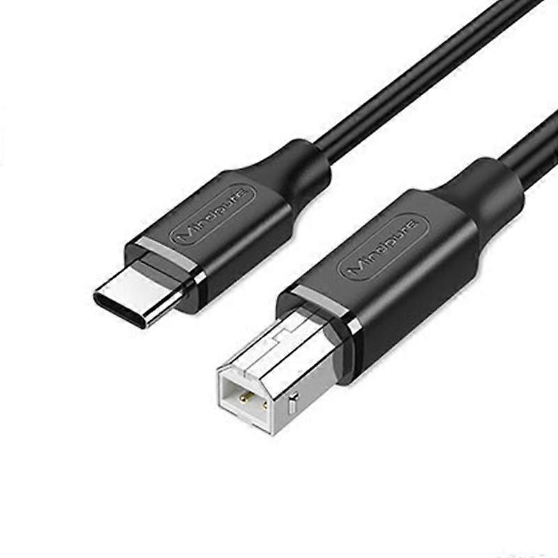INF Type-C til printerkabel USB 2.0 højhastighedsdataoverførsel til printere, multifunktionsenheder