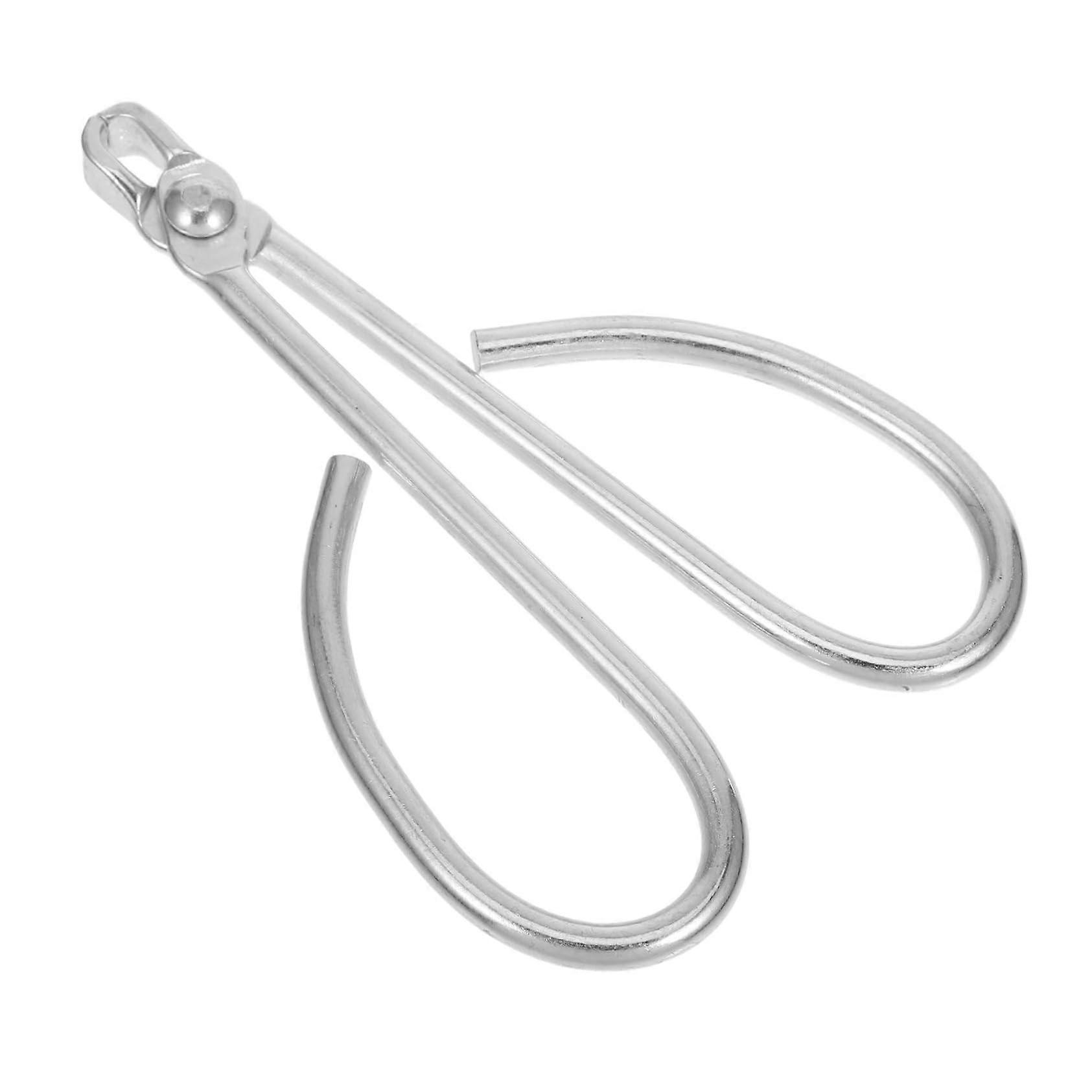 Pine Nut Shelling Tongs Stainless Steel Nutcracker Peeler Tool For Chestnuts Pecans Walnuts Peanuts Silver