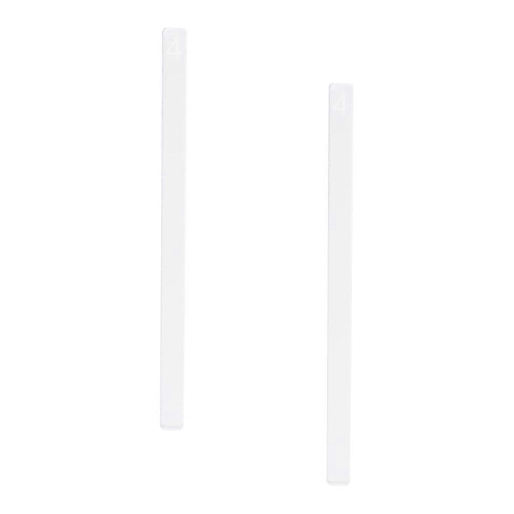 The **2pcs Transparent Biscuit Leveling Rulers** are handy baking tools designed to help you roll out cookie dough, , or pastry to a consistent