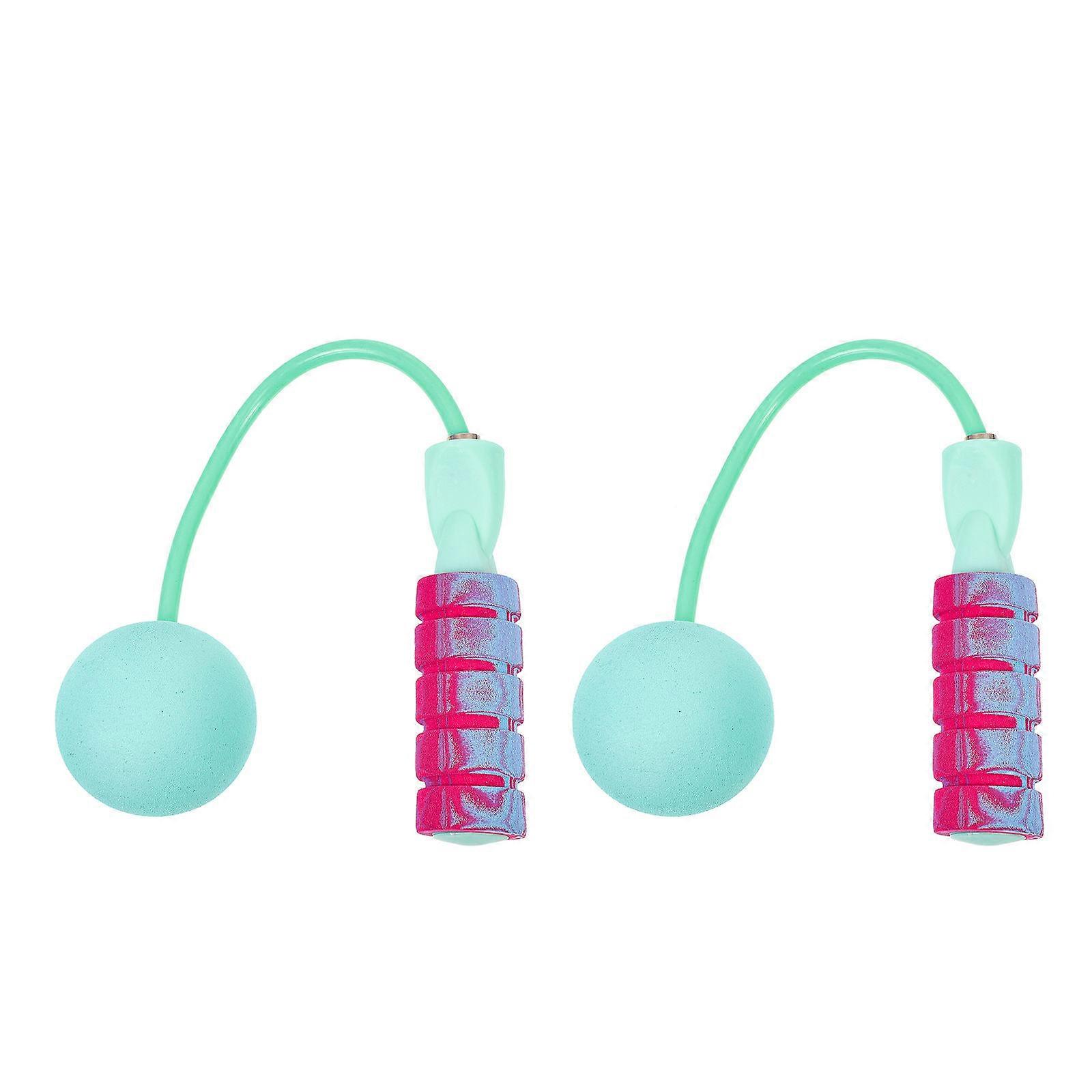 Fitness Skipping Rope Cordless Safety Free Anti-Slip Sweat-Absorption Shaping 1 Pair