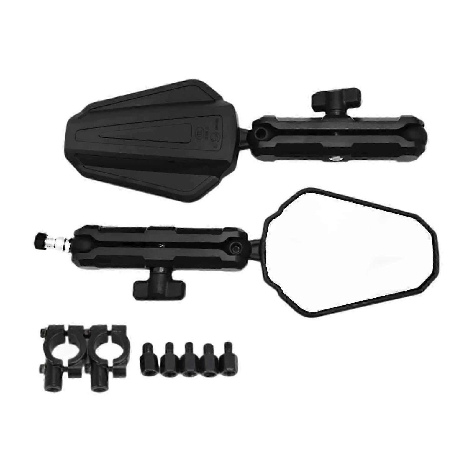 2Pcs Generic Motorcycle Rear View Mirror Spare Parts Easily Install Foldable