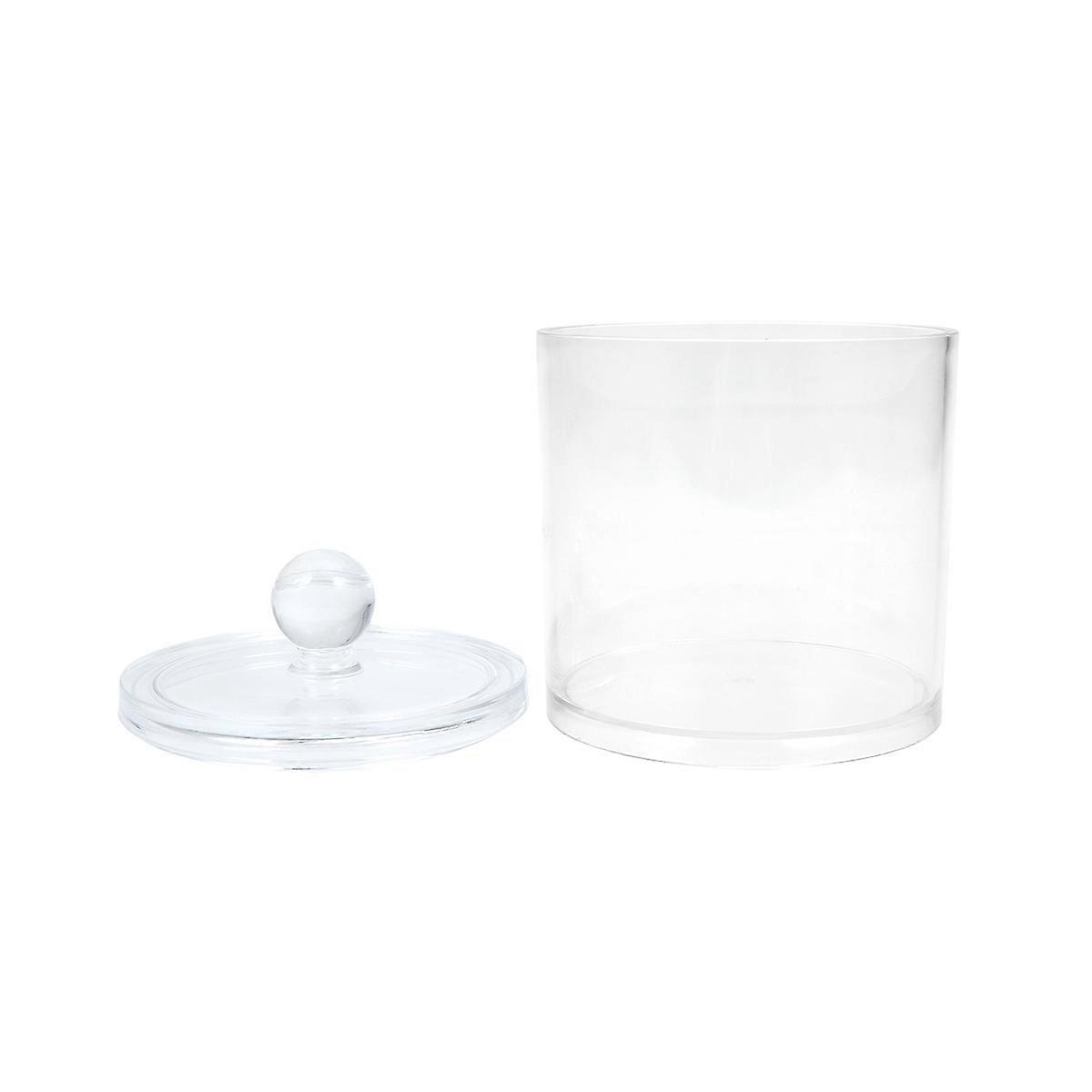Transparent Glass Storage Container with Lid for Home Use and Lightweight Keeps Items Clean Dry and Organized