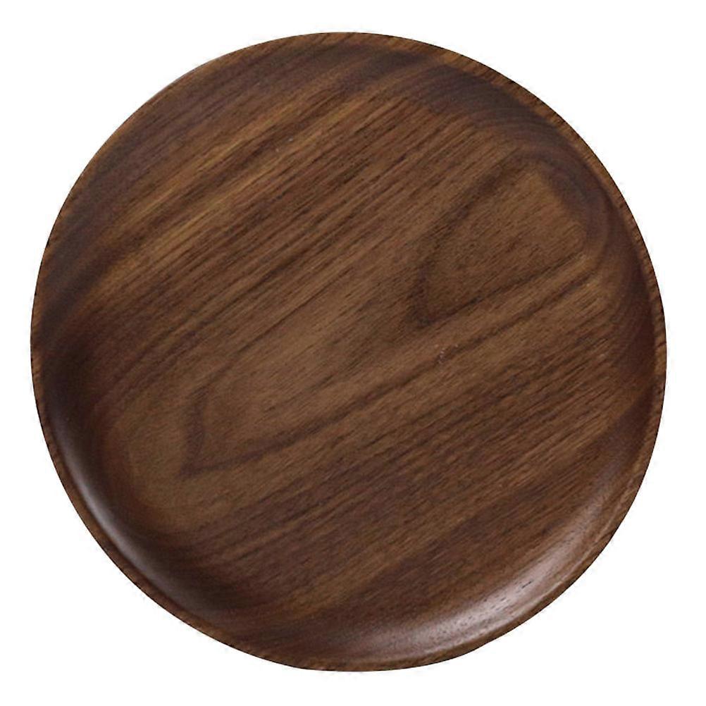 Coffee Synthetic Material Round Tray for Home Use Perfect for Fruits and Snacks 1PC