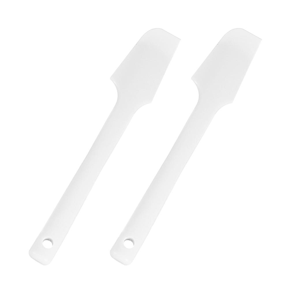 Silicone Spatulas Set of 2 Ergonomic Design for Spreading Stirring Baking Cooking Demolding Lightweight Comfortable Use with Cream Bean Paste