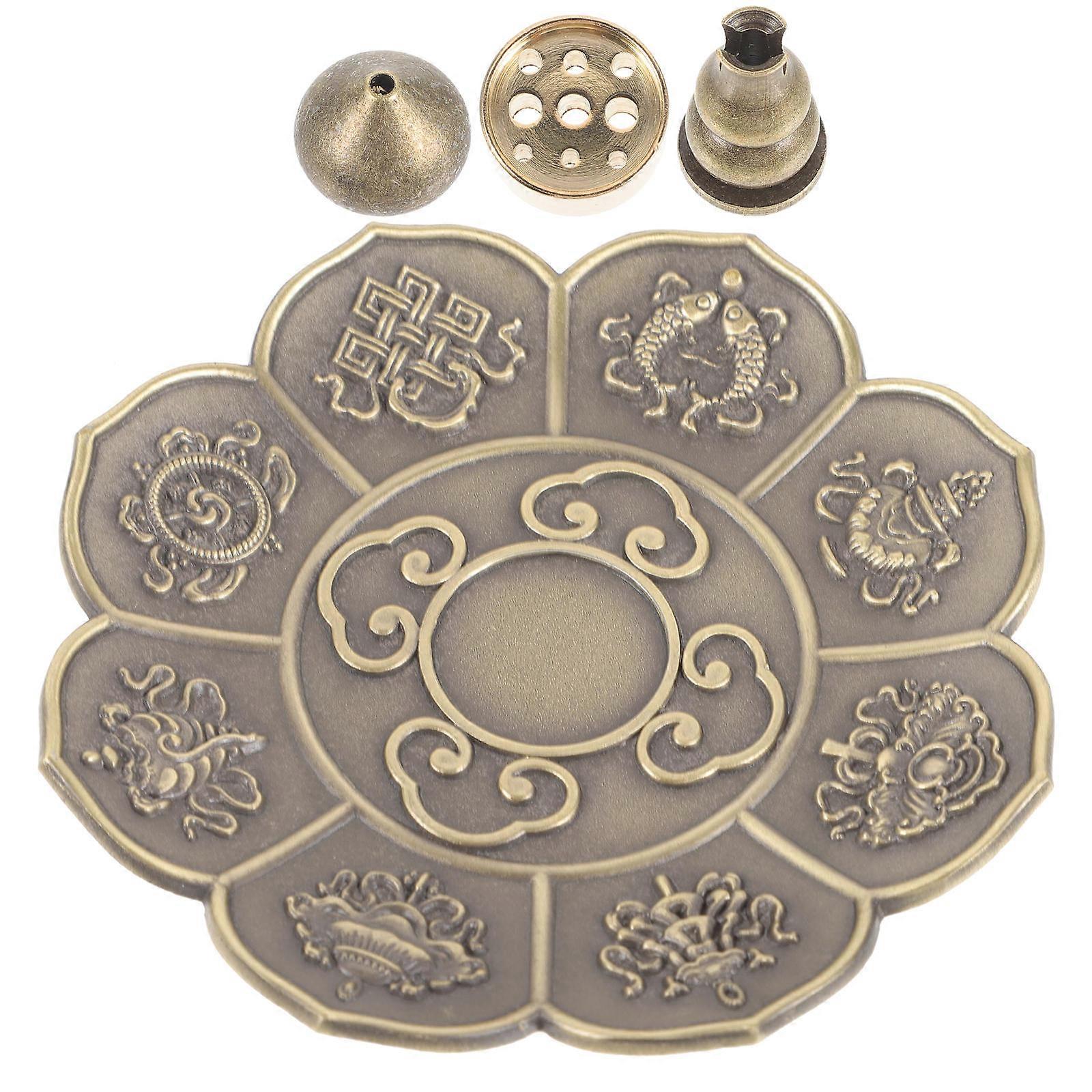 Incense Stick Holders Multi Functional For Buddhism Practitioners Meditation Room 1.8x1.8x2.1cm Aromatherapy Furnace 1 Set