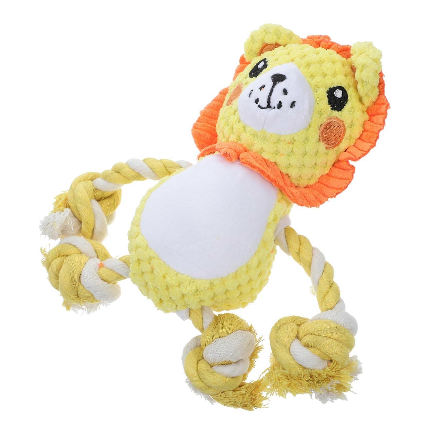 Squeaky Toy for Dogs Dog Toy Squeaky Dog Toy Squeaky Dog Toy for Aggressive Chewers Puppy Toy Plush Yellow