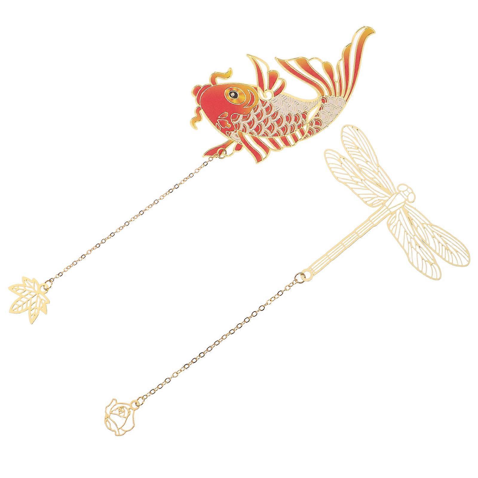Here's a refined and professional product description based on the title you provided:
**2pcs Vintage Metal Bookmarks with Chain – Decorative