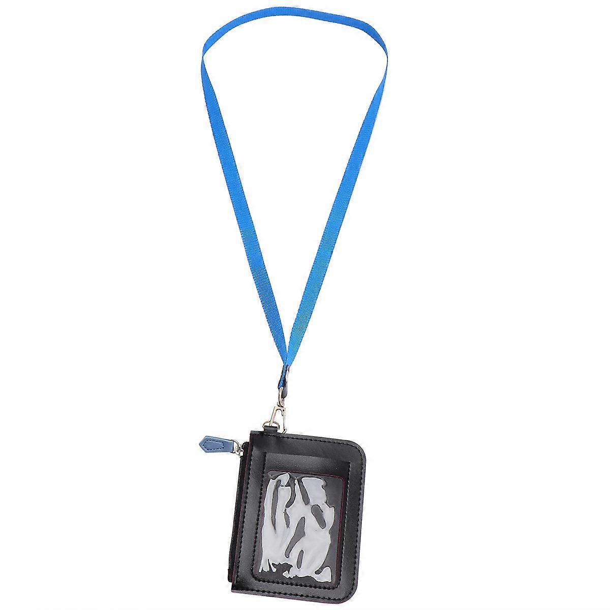 حامل بطاقة محفظة نسائية صغيرة مع تعليق حزام تخزين سحاب سلامة 1 قطعة