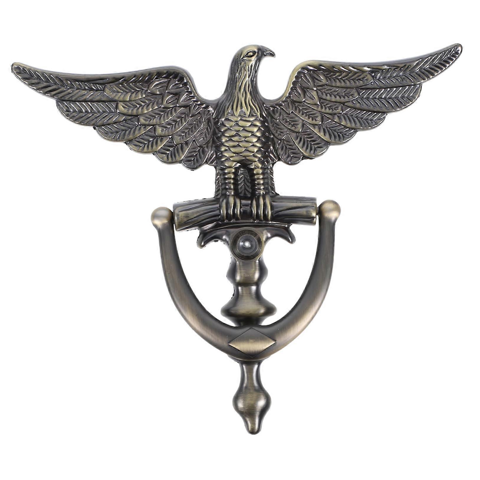 Eagle head door knocker – Front door – Security knocker for hotel doors – Door knob knocker – Viewer – Zinc alloy