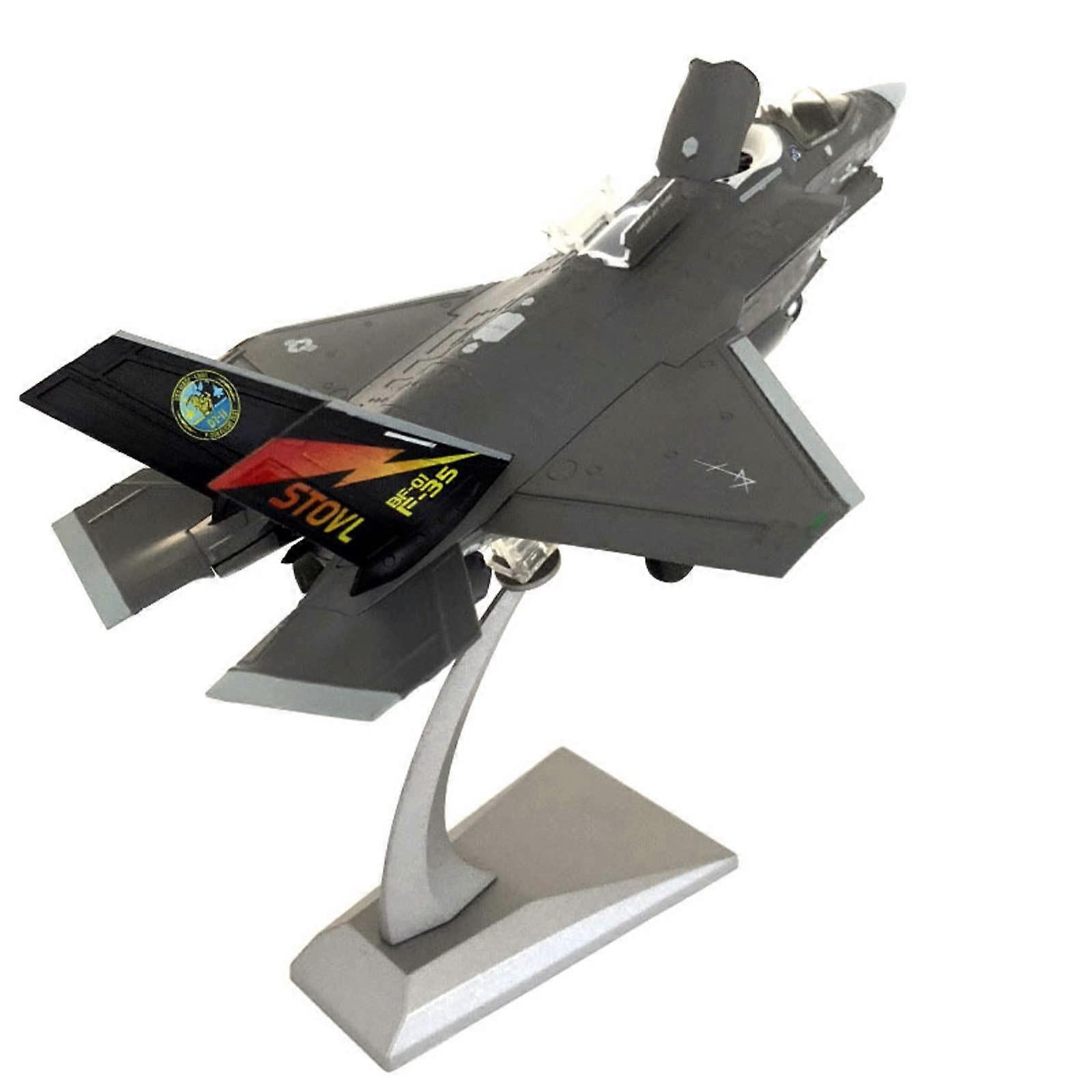 Alloy U.S. Air Force F35B Fighter Aircraft Model 1:72 Simulation Tarpaulin Model with Display Stand