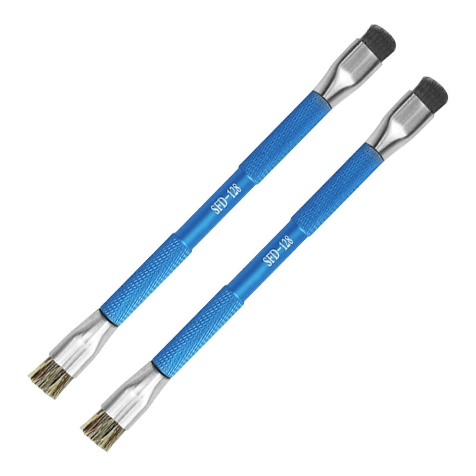 Ergonomic Static Proof Brush For Tablet Computer Component Electronic Device Maintenance Double Hardness Bristle Head Multicolor