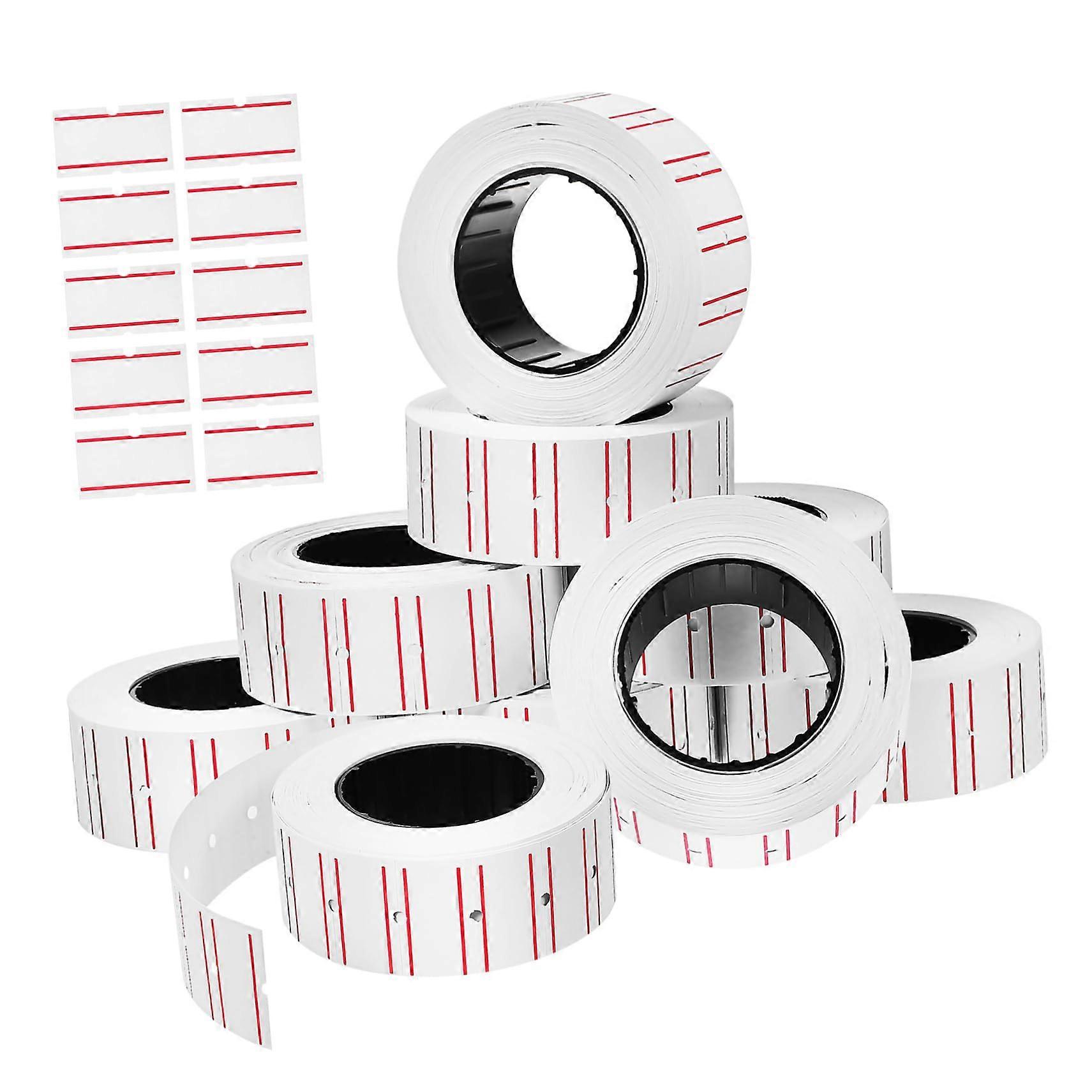 Self-Adhesive Price Tags for Retail - 10 Rolls of Removable Writable Labels for Office and Store Use