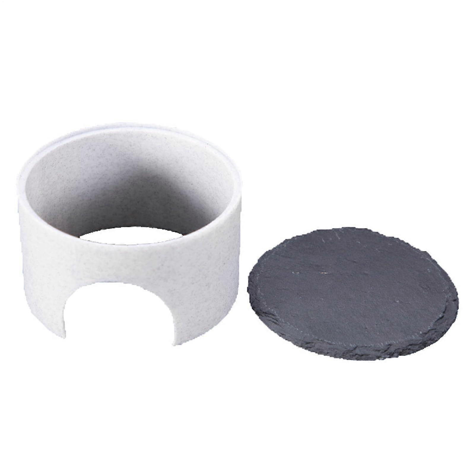 Bartagamenhäute Reptile Sun Rock, Realistic 10.5 x 10.4 x 6.5 cm Simulation Hide for Terrarium, White Tank Accessory
