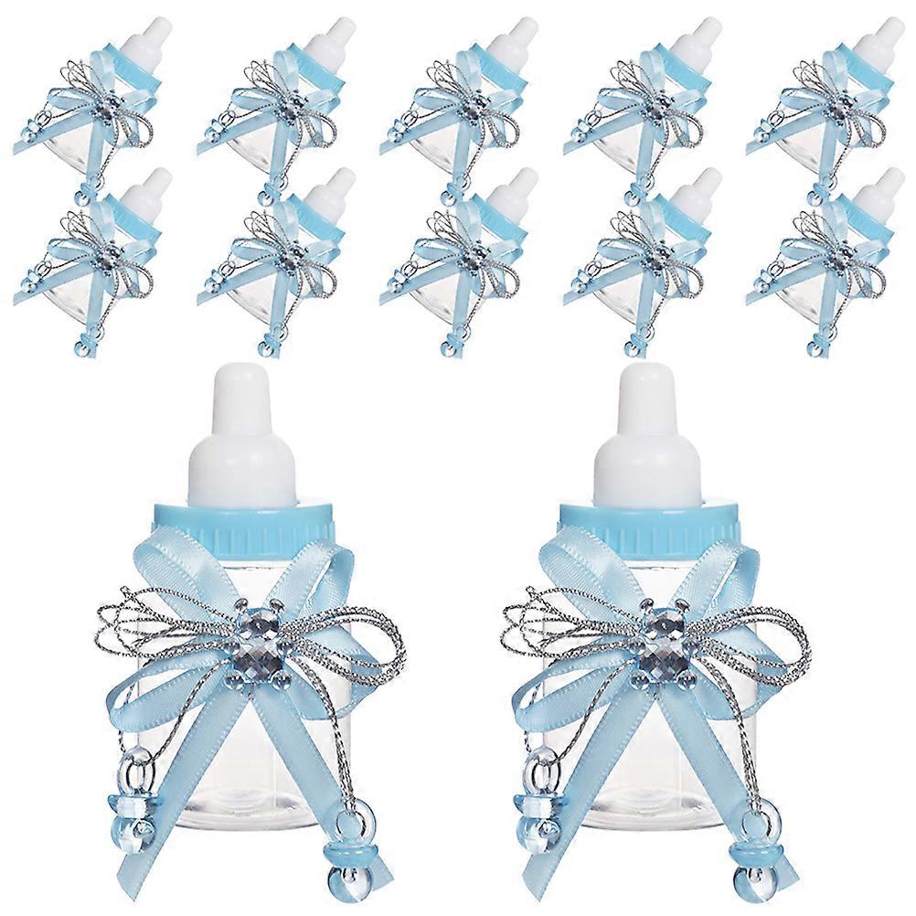 12 pcs Milk Bottle Candy Box Baby Shower Candy Favors Infant Bottle Candy Packaging Box