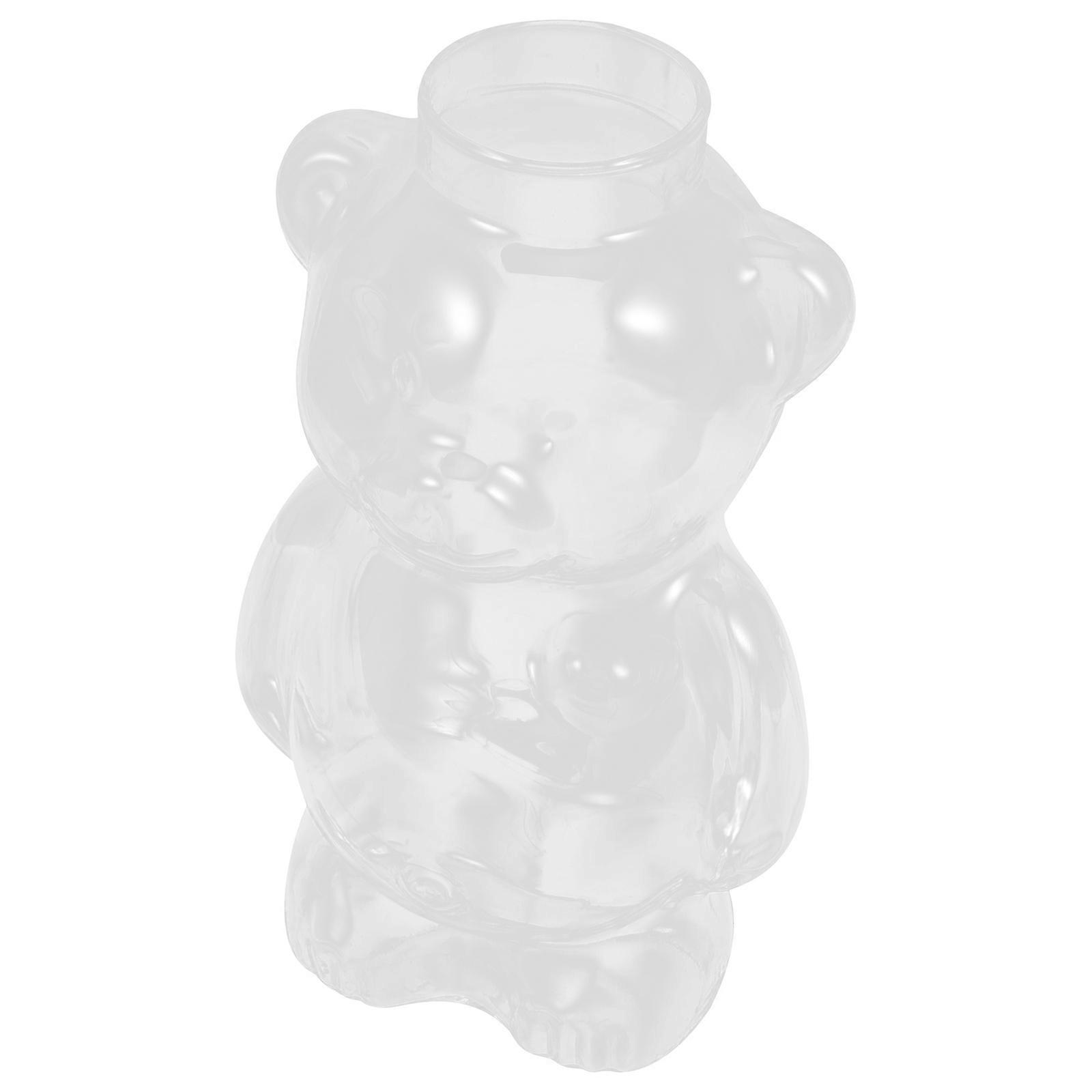 Bear Shaped Glass Cup Cartoon For Wedding Holding Cold Drinks 1Set