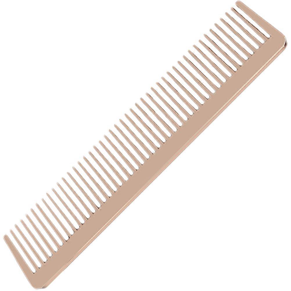 Zinc Alloy Metal Barber Comb for Hair and Beard Grooming – Wide Teeth, Static and Heat Resistant, Lightweight and Portable, Salon Quality Styling Tool