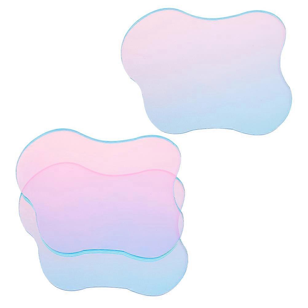 Multi Functional Acrylic Coasters 3Pcs Decorative Plates For Home Decor And Office Use 16.50X13.00X0.50CM Stable Design And Quality Craftsmanship
