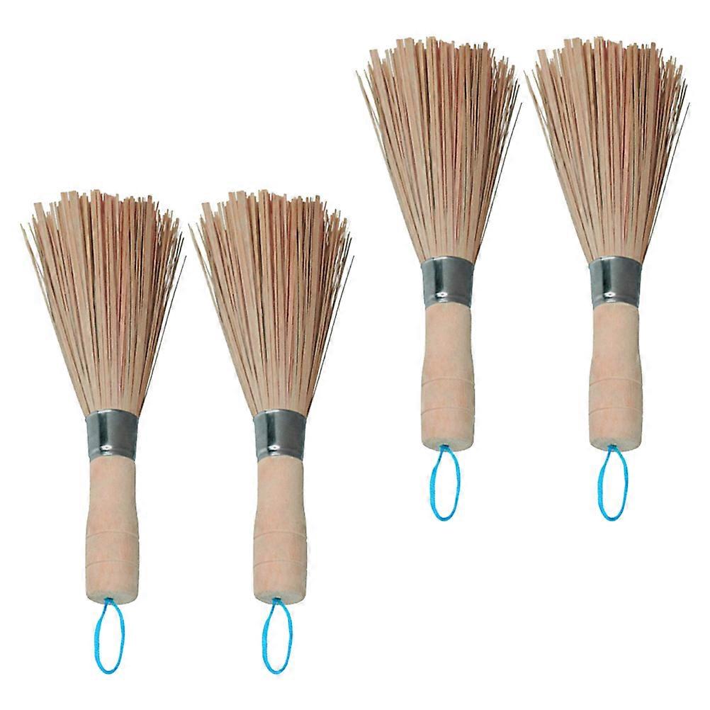 Kitchenware Cleaning Brush with Comfortable Long Handle for Kitchen Use Made of Synthetic Material Assorted Color