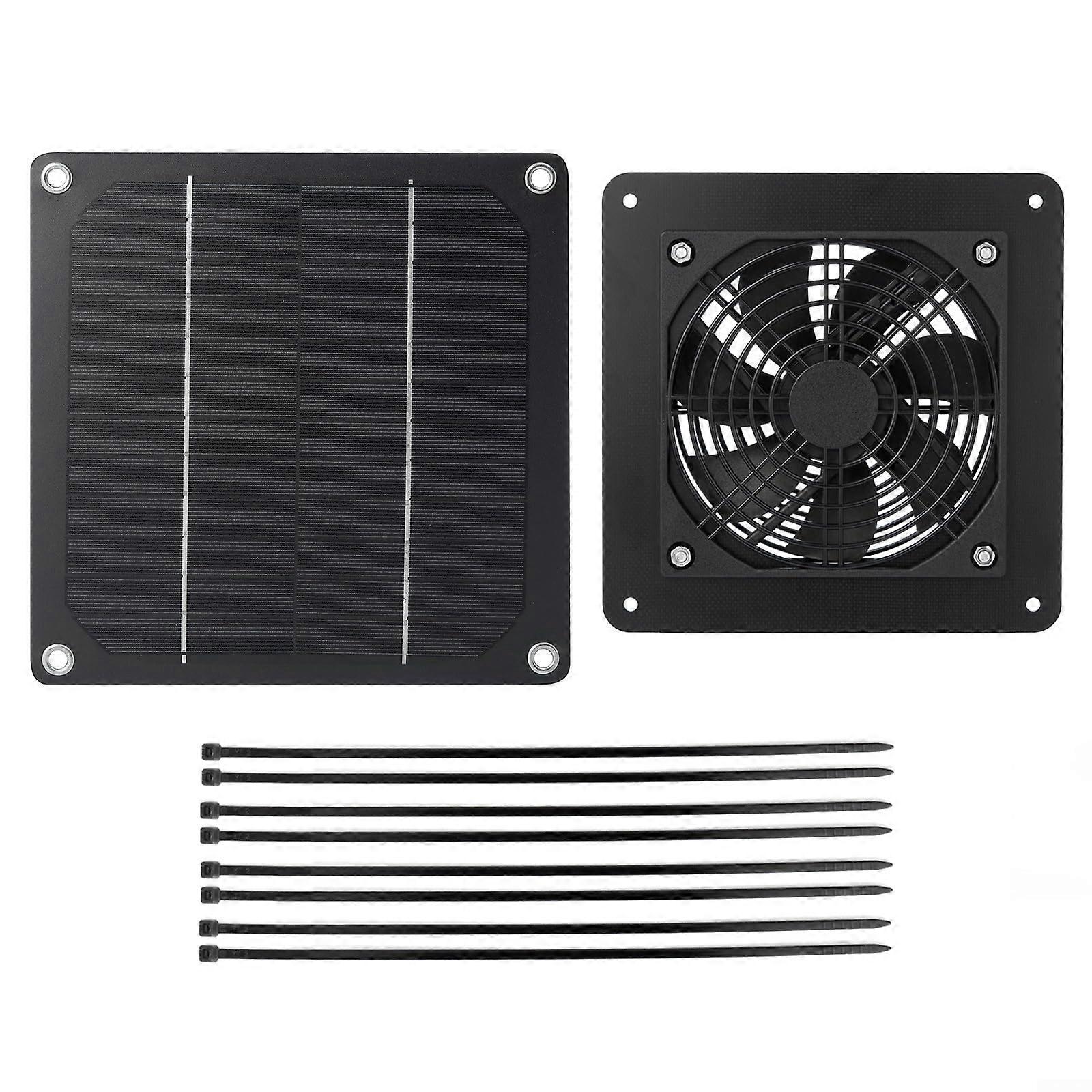 Solar Powered Fan 5W Portable Extractor Fan for Poultry House and Greenhouse, Energy Efficient Cooling Solution
