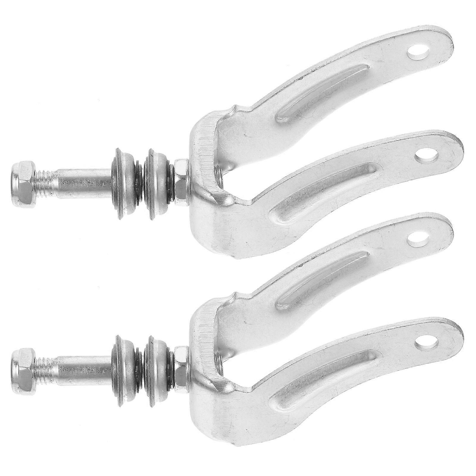 Universal Wheelchair Front Fork Bracket Replacement Supply For Wheelchair Maintenance Silver 1 Pair