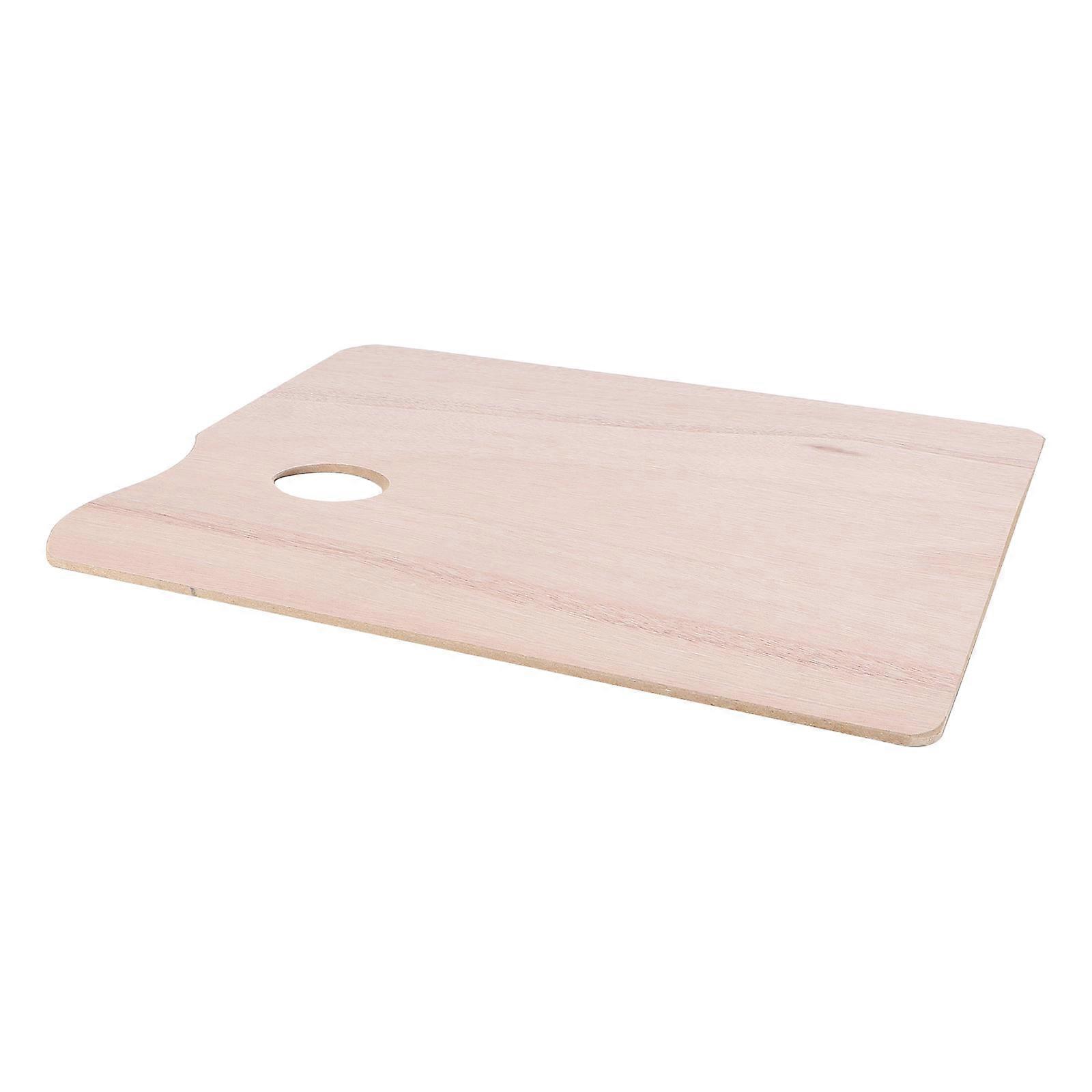 Color Mixing Plate for School Use Sturdy Plastic Beige Art Paint Board with Hand Grip 1PC Shape