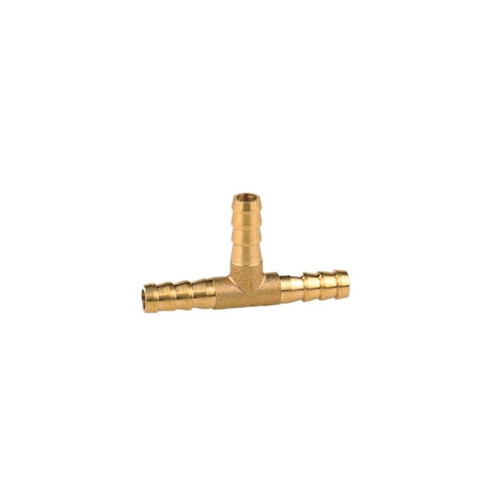 Kupferschlauch-Kopfzubehör, TXYU-Typ 10 mm Kupfer-Widerhakenverbinder, Gelenkkupplungsadapter für 4-12 mm Schläuche, 3Brass t