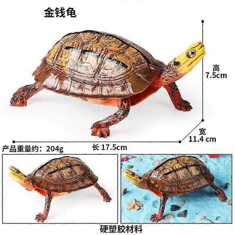 Plastic Turtle Figurine: High Simulation Animal Model Desktop Decoration - Fake Turtle Model for Home & Classroom Display
