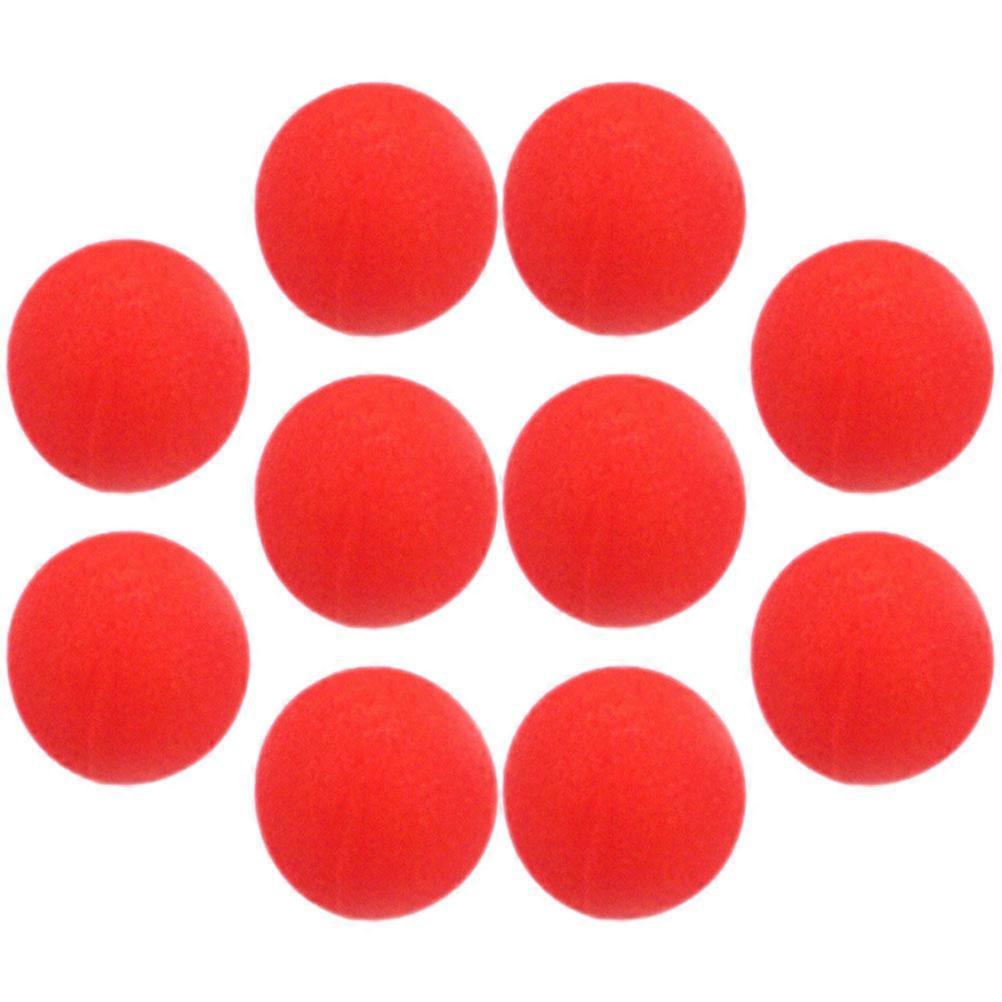 Soft Lightweight Red Sponge Balls For Children And Professionals Suitable For Party And Conjuring Performance 10Pcs