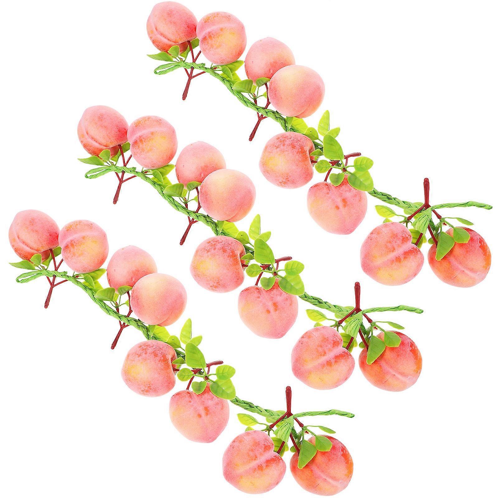 Fake Peach Pendant, Realistic Touch for Kitchen Decor and Craft Making, Secure Handling