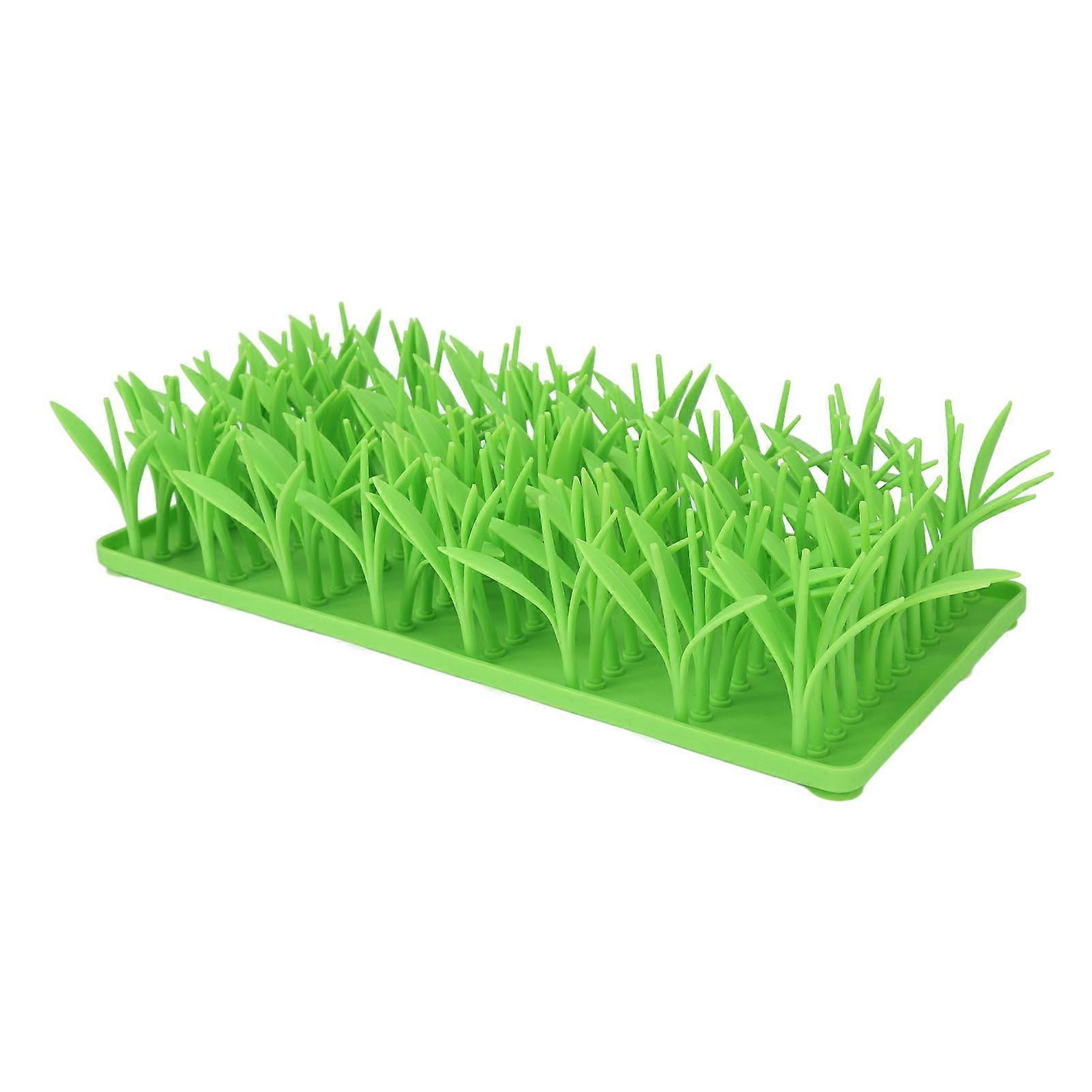 Dog Sniff Mat Silicone Slow Eating Feeder Green Grass Suction Foraging Mat Cat Pet Feeding Tool