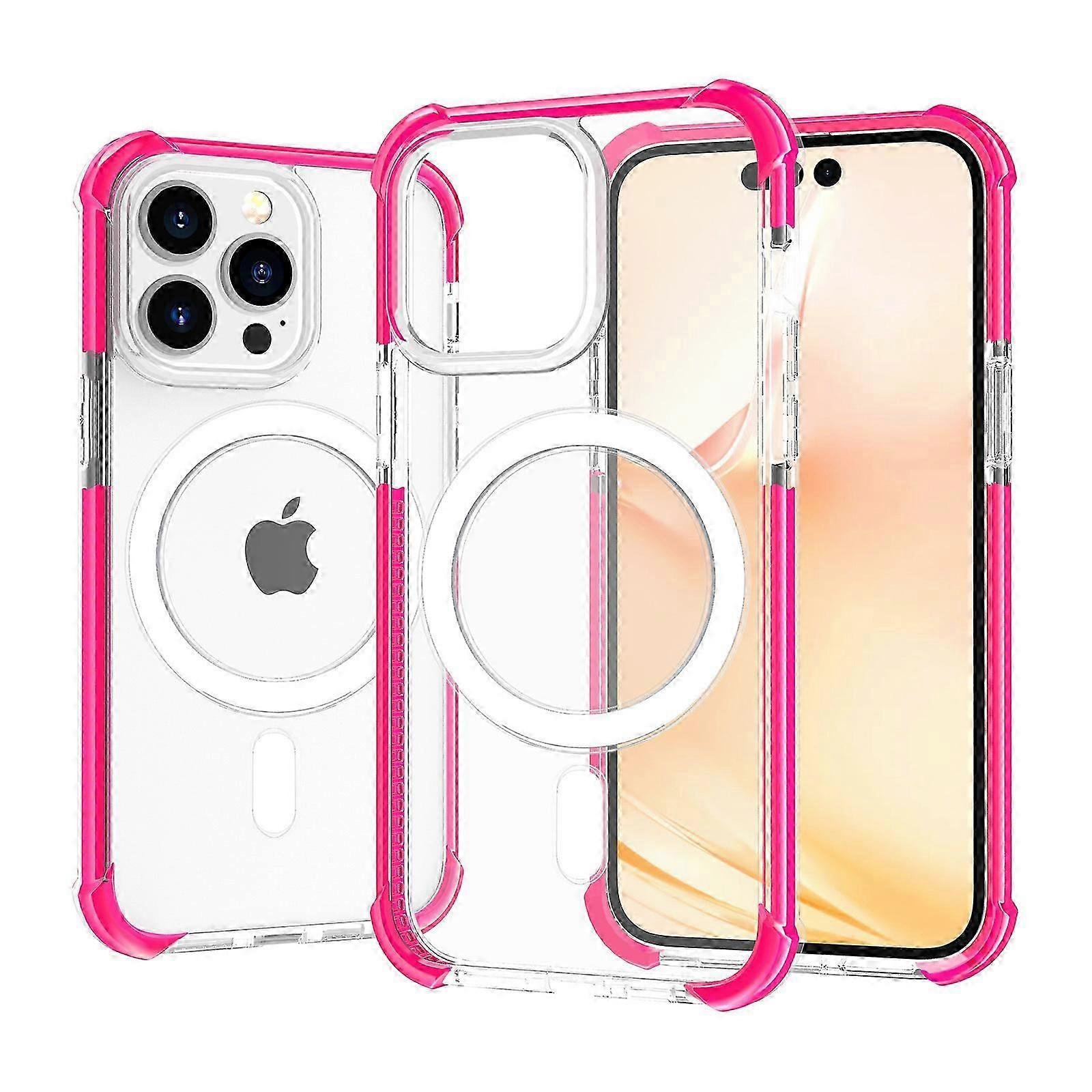 Magnetic Case for iPhone 15 Pro Max/15 Ultra Clear Compatible with MagSafe, Impact Protective Shockproof [Non-Yellowing]