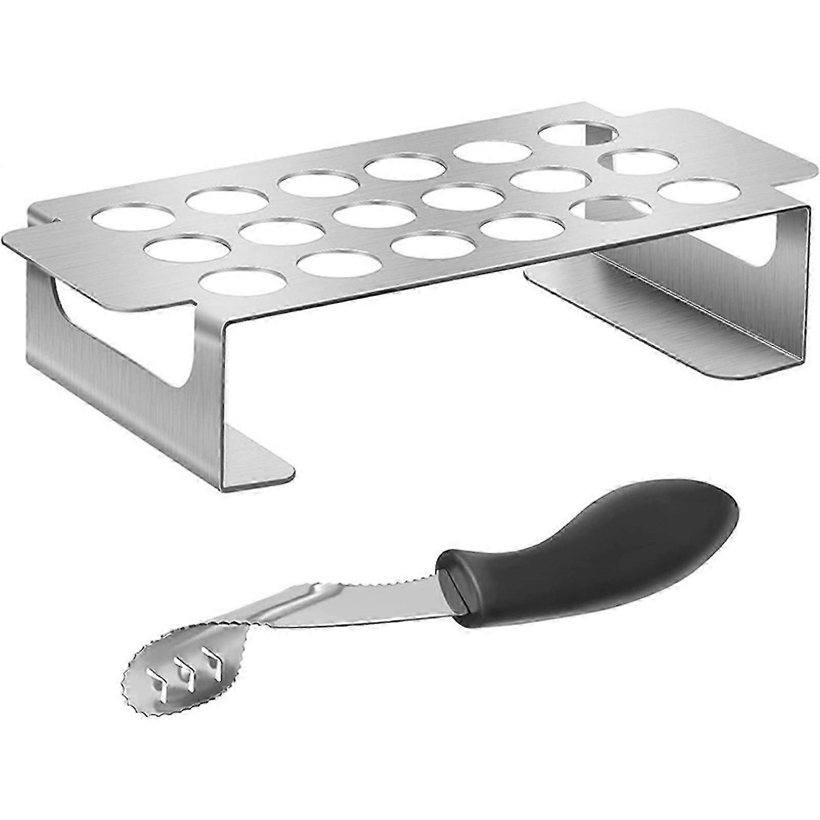Jalapeno Bbq Grill And Pepper Corer, Wrap With Magnetic Meat Temperature And Scraper, Grill Accessories Stainless Steel