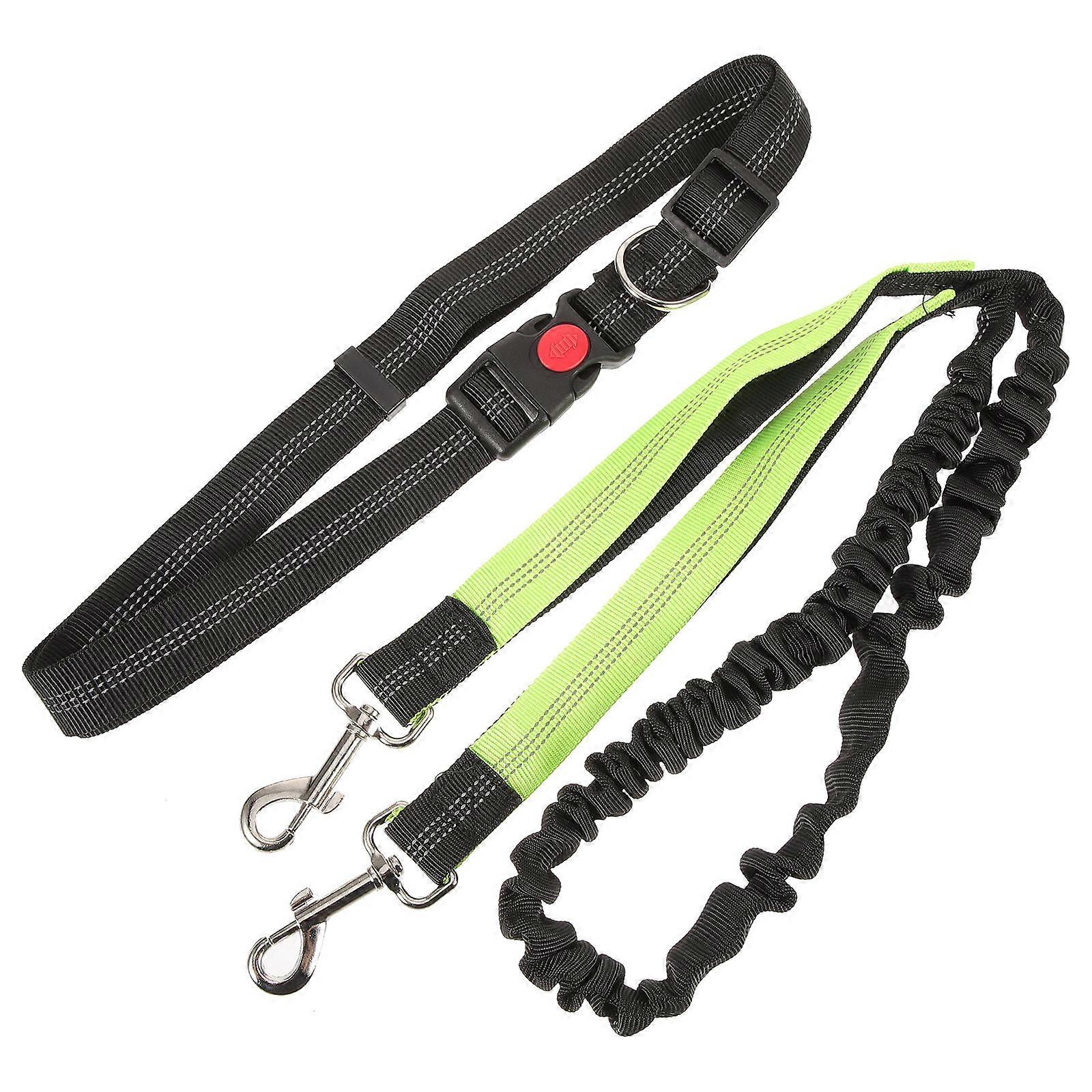 Reflective Hands Free Dog Running Leash with Waist Belt – Lightweight Multi Functional Pet Traction Rope for Outdoor Activities