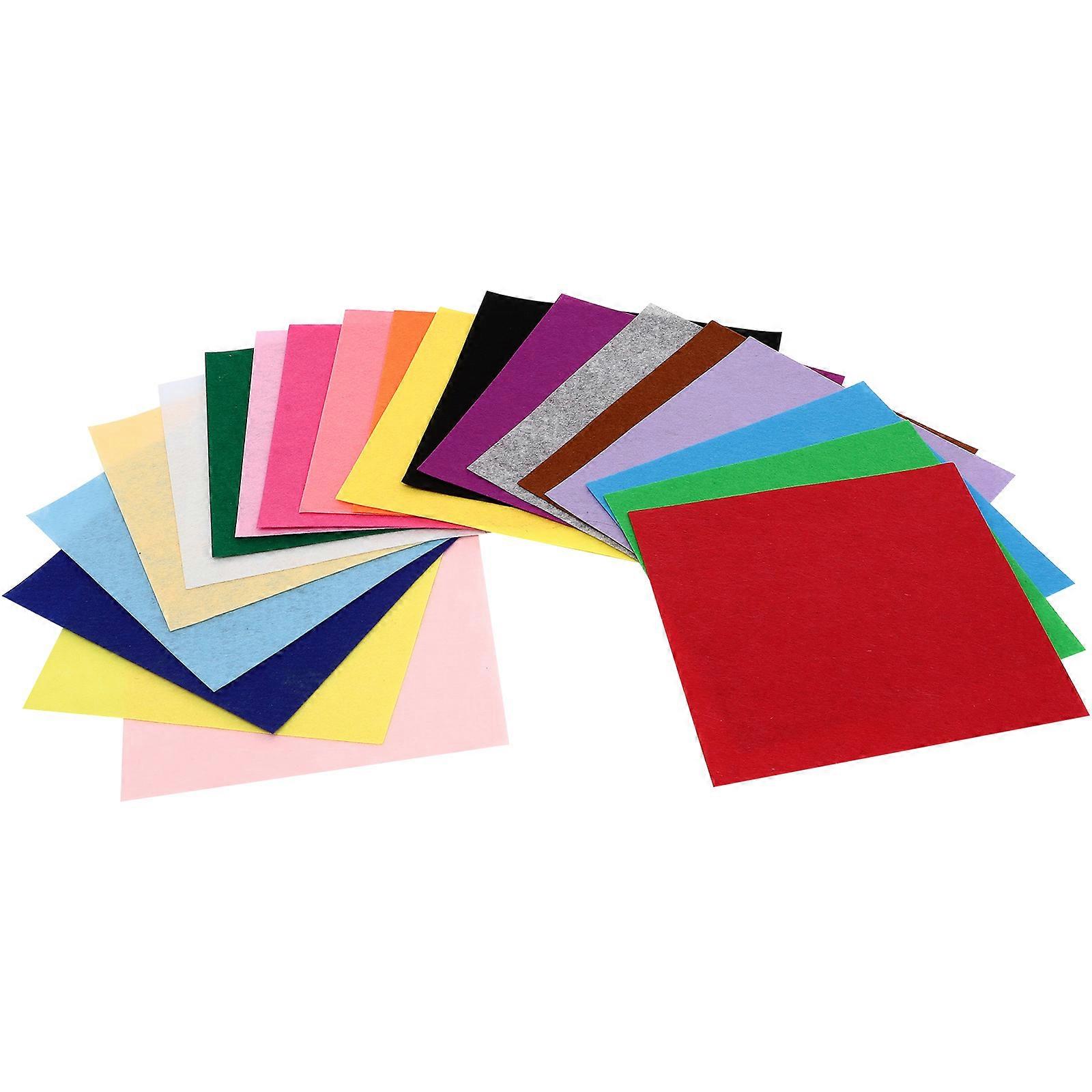 Kids DIY Felt Cloths Nonwoven Fabric Sheets Excellent For Craft Projects 30X30cm Soft Touch Material 20Pcs