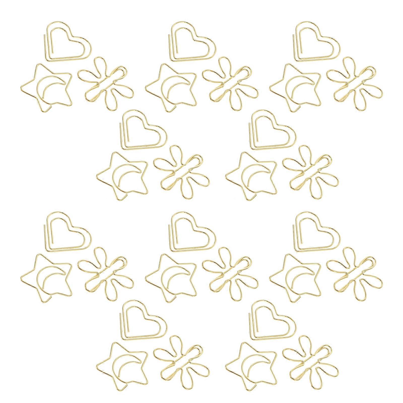 Cute Paperclips With Decorative Design Ideal For Students And Office Workers Suitable For Organizing Homework And Office Papers 30Pcs