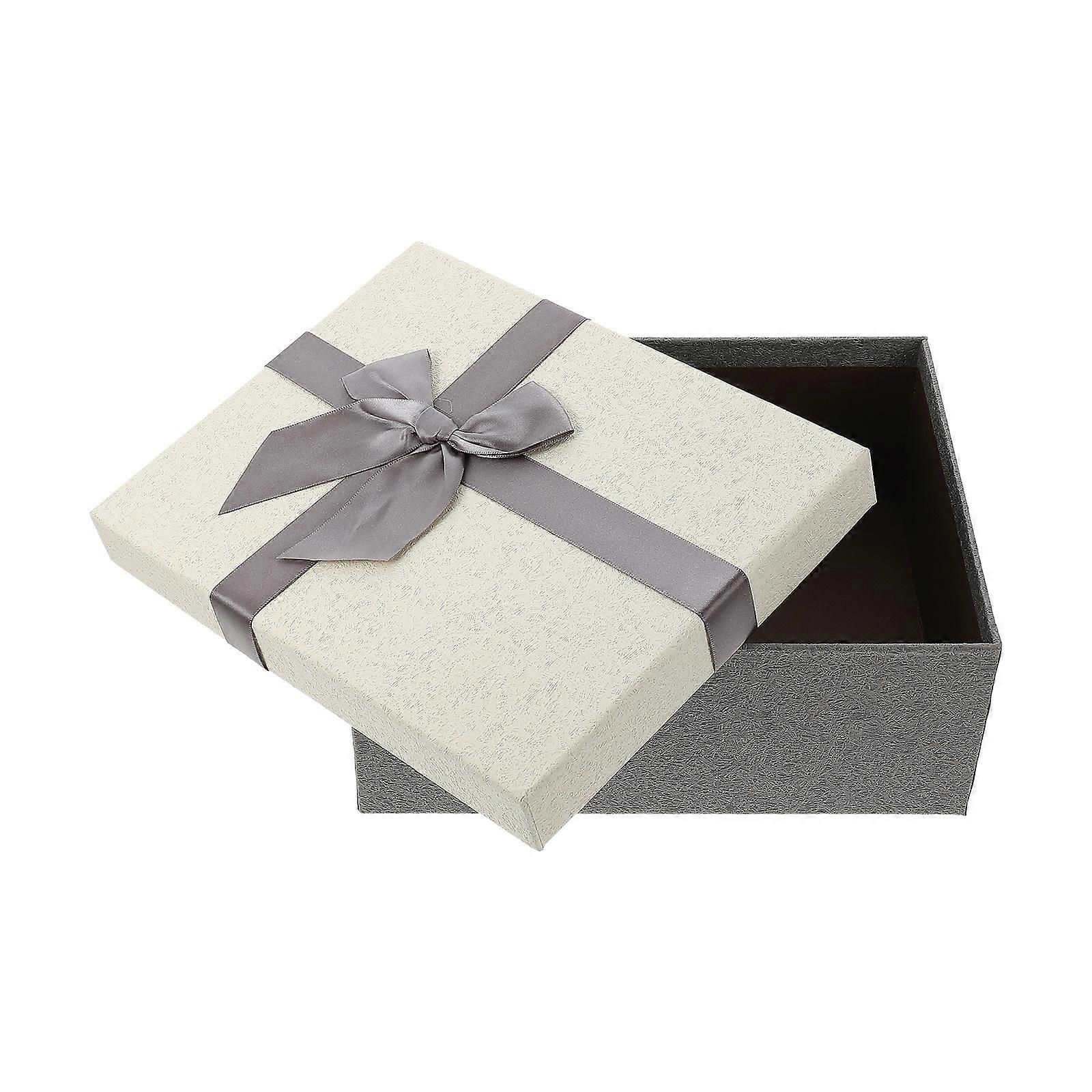 Valentine's Day Gift Box with Beige Hardboard Perfect for Gifts and Special Occasions 7x5x3 Inches