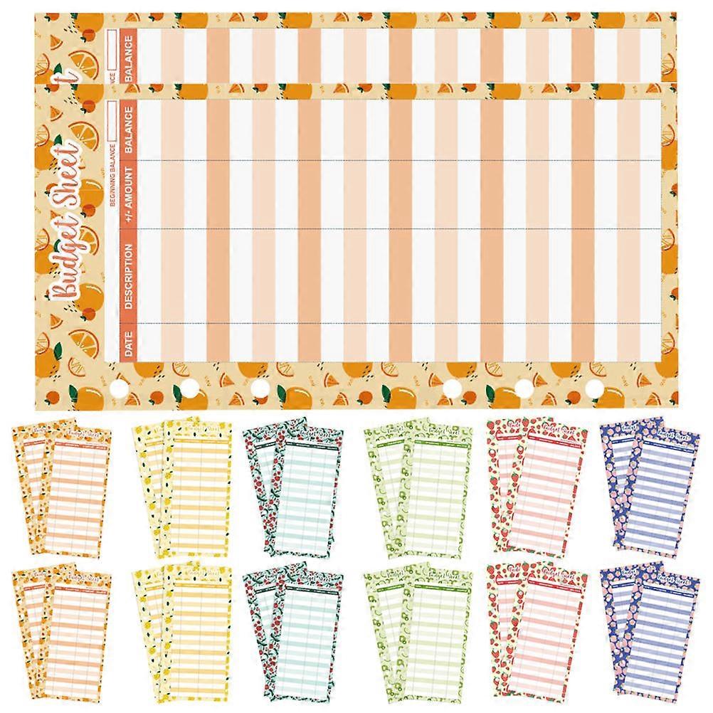 Budgeting Supplies Budget Pads For Daily Use Suitable For Households With Multi Colored Paper Design 100 Sheets