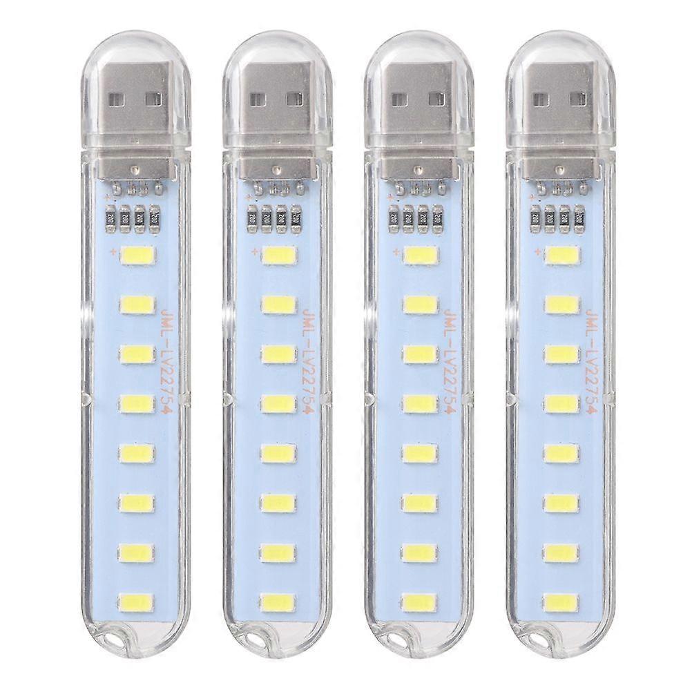 4pcs LED Night Light 8-LED Creative Mini Desk Lamp Reading Light Accessory