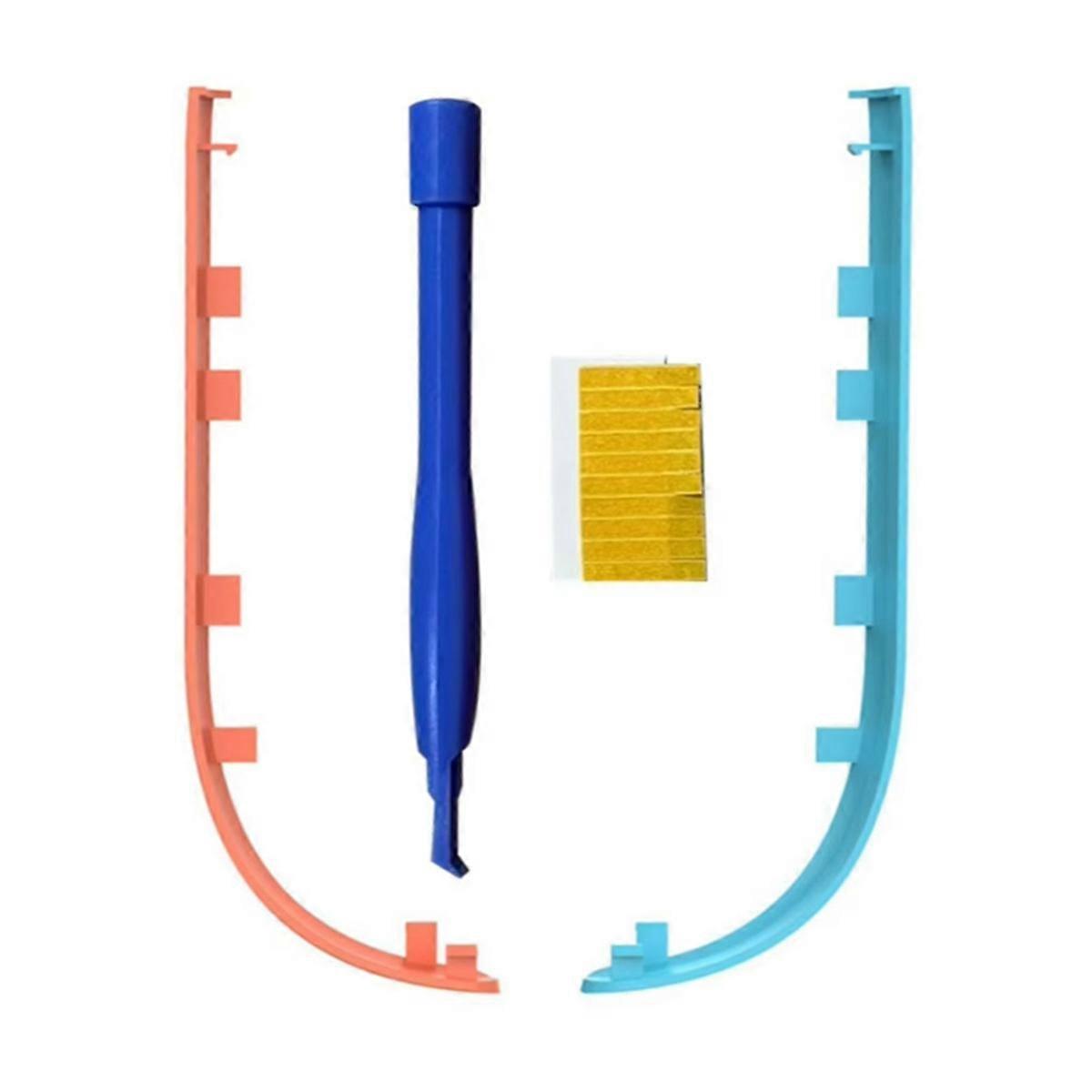 Decorative Strips for 2 Replaceable Side Plates for Left & Right Controllers Left Red Right Blue