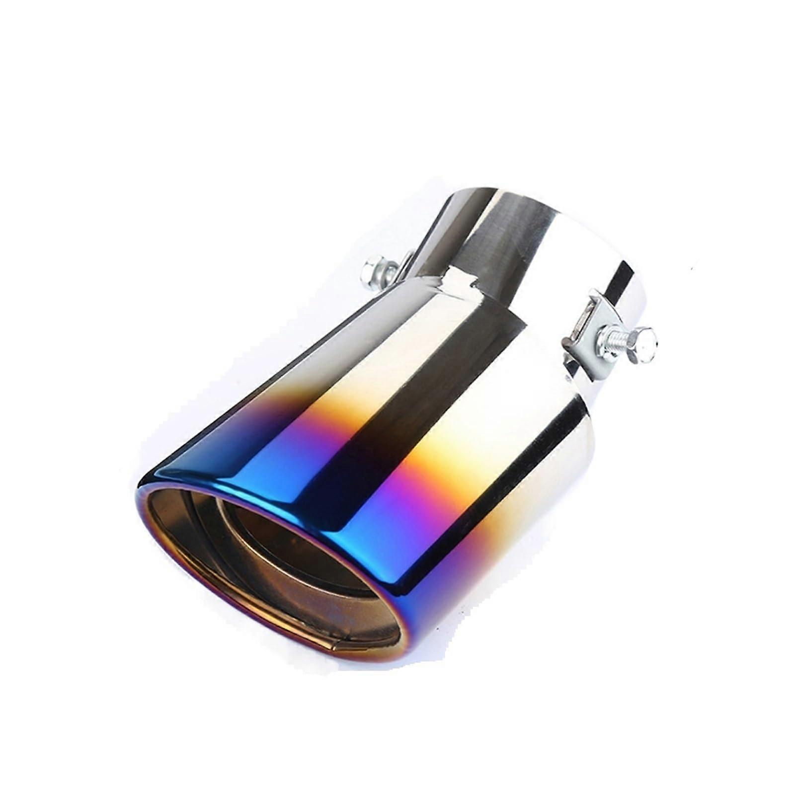 Universal Stainless Steel Exhaust Connection Adapter for Car Exhaust Pipe Modification, 63mm Inlet Diameter, Muffler Tip, Color 1, Size Bned