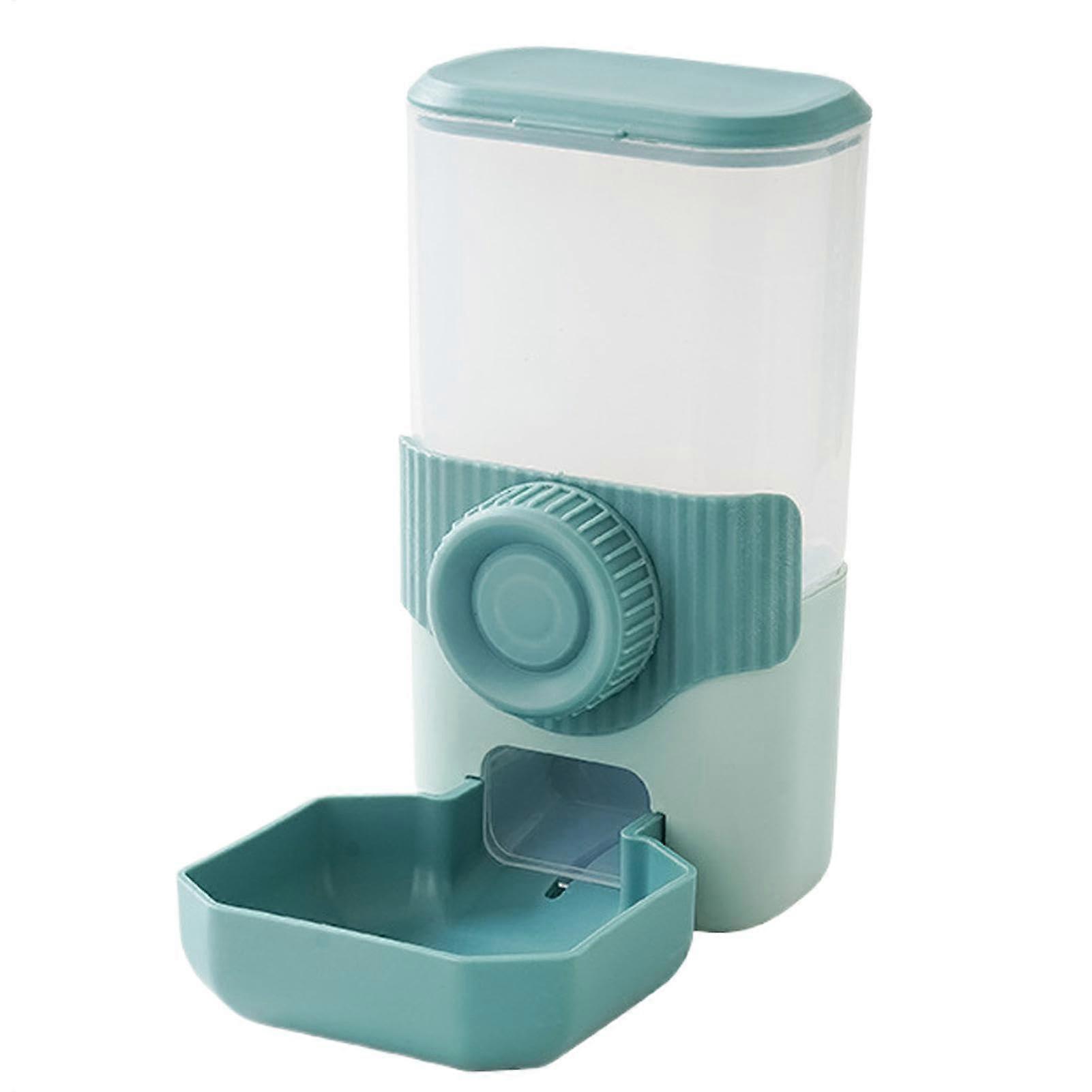 Automatic Cat Feeder with Gravity Design, Pet Food and Water Dispenser, Hangable Dog Feeder for Home and Travel, Blue